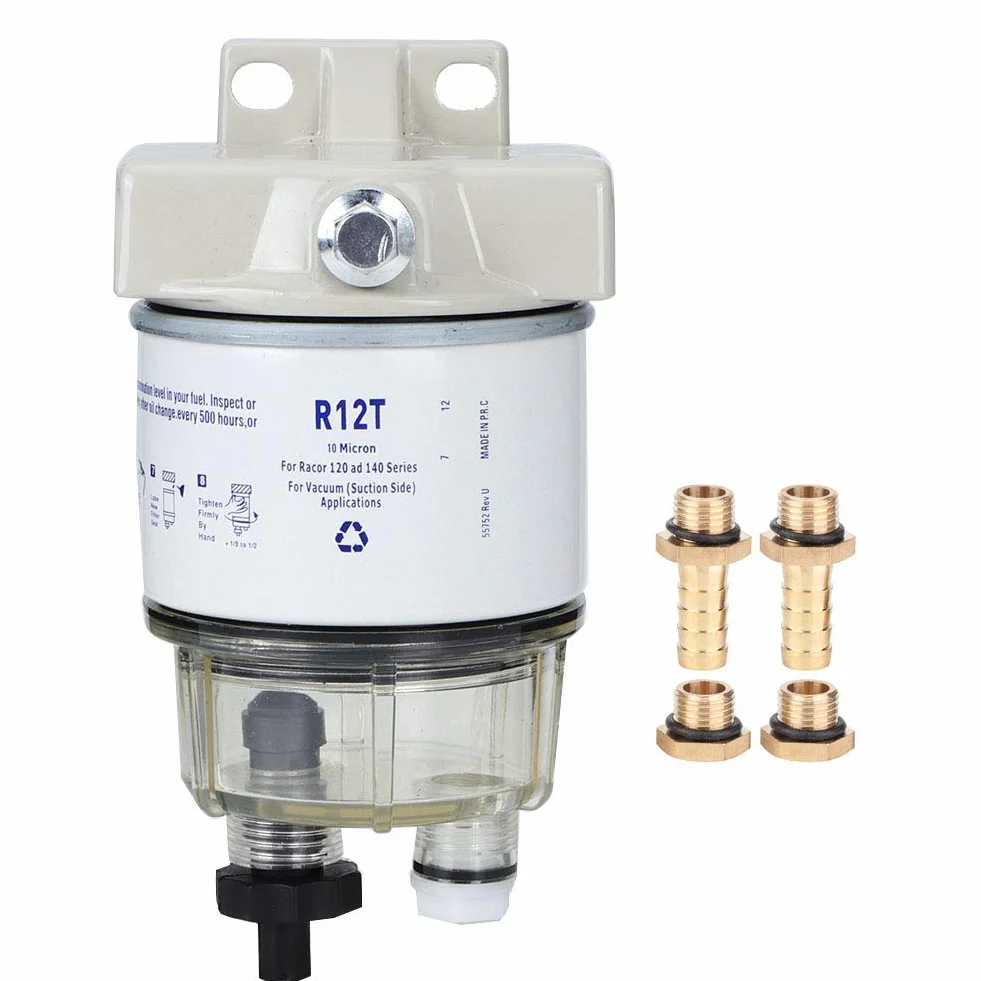 Filtro Benzina Barca R12T Separatore Acqua Carburante Professionale Marino