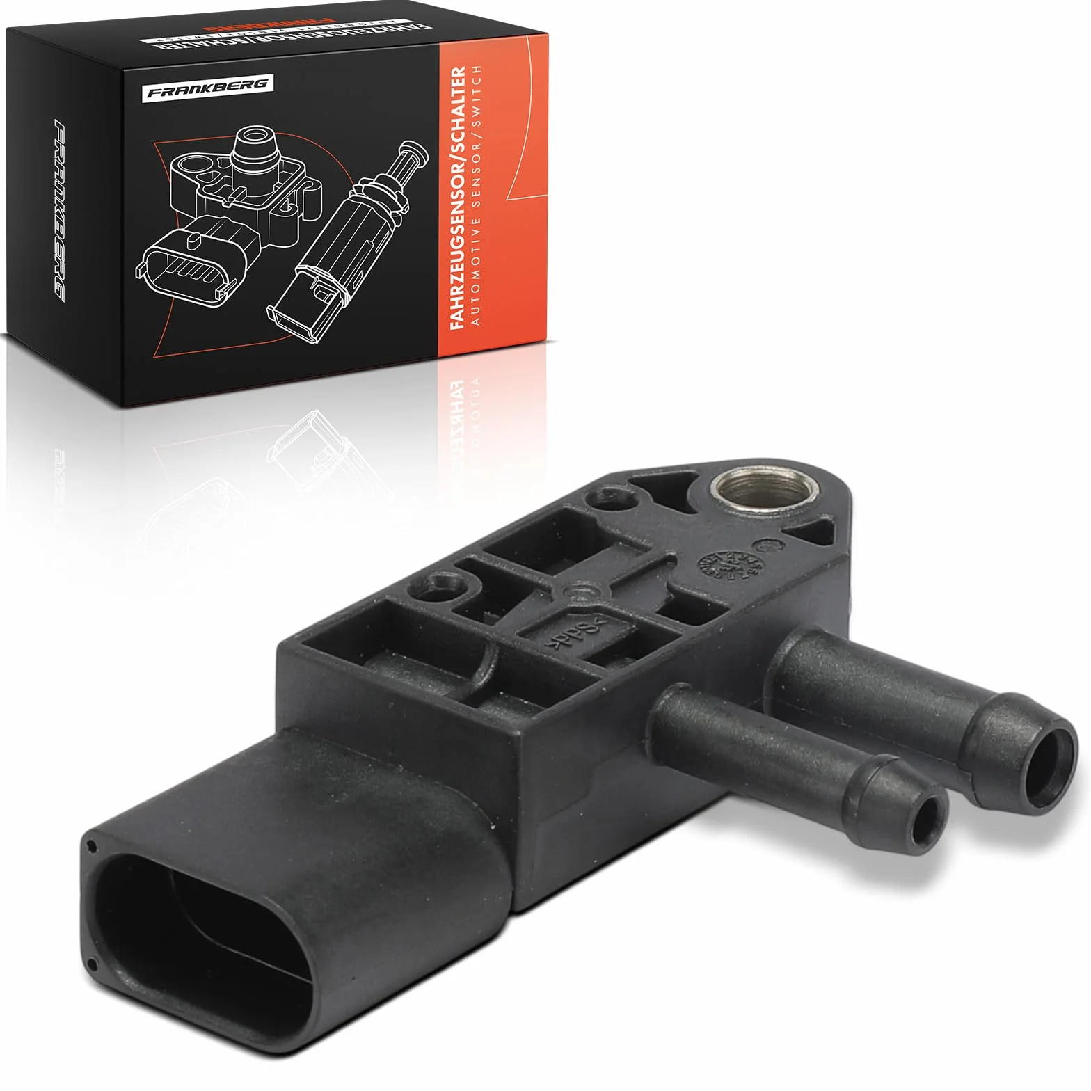 Frankberg Sensore pressione differenziale Pressione gas di scarico Compatibile con O.c.t.a.v.i.a II Combi 1Z5 Yeti 5L Superb II Station Wagon 3T5 A3 8P1 A3 Sportback 8PA Replace# 076906051A