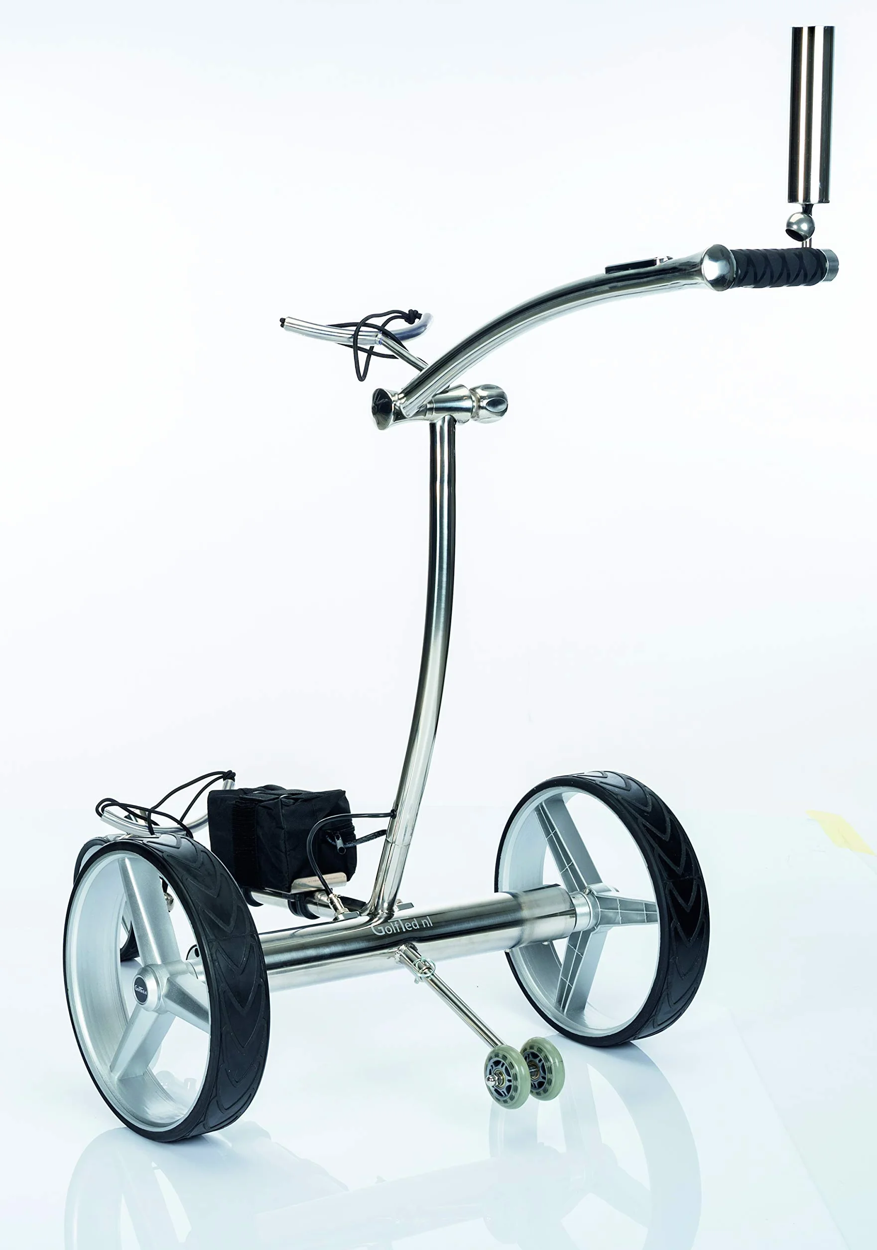 Trolley Elettrico da Golf in Acciaio Inox GT-R con Telecomando e 12 Accessori