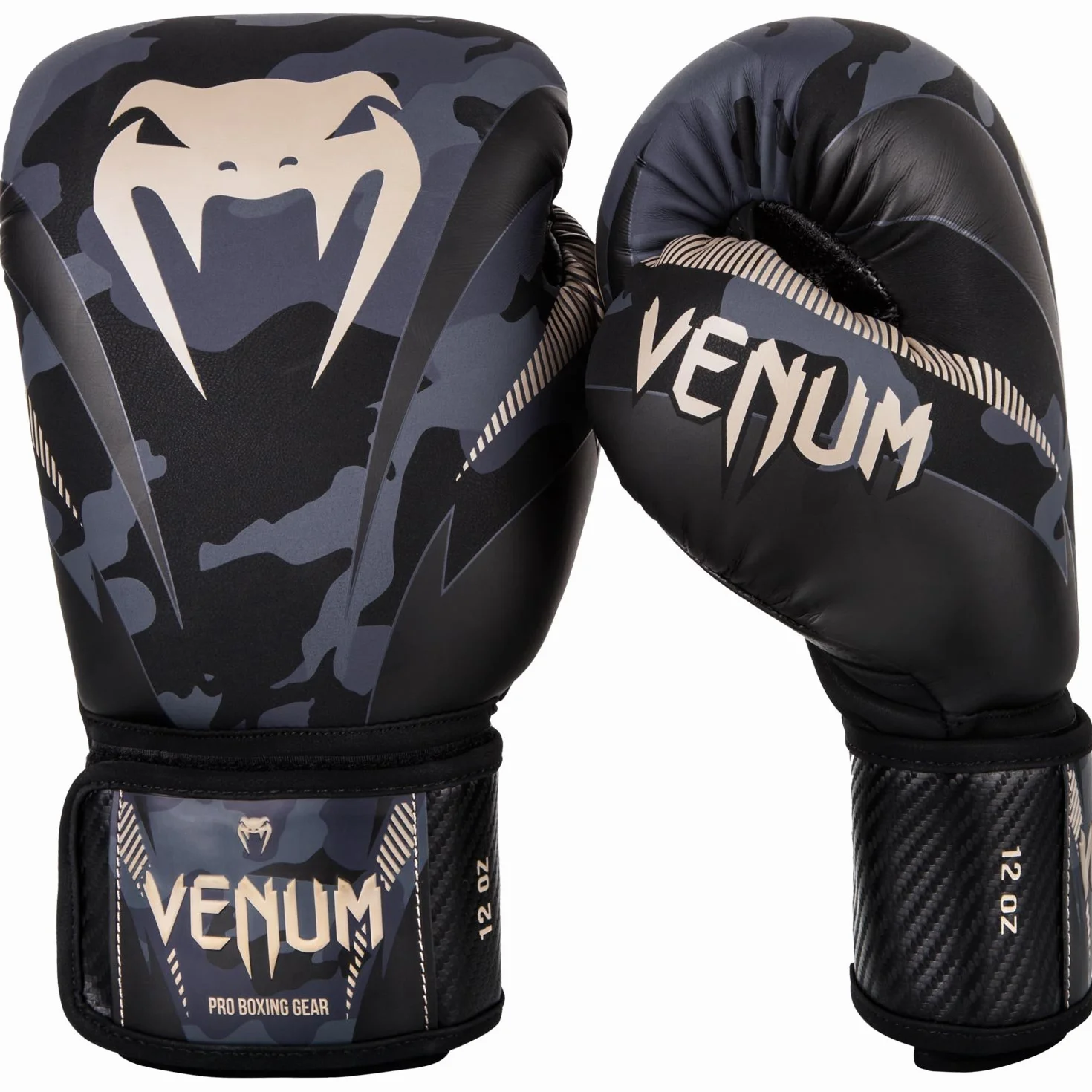 Venum Impact Guanti da Boxe Uomo Camuffamento Sabbia 10oz