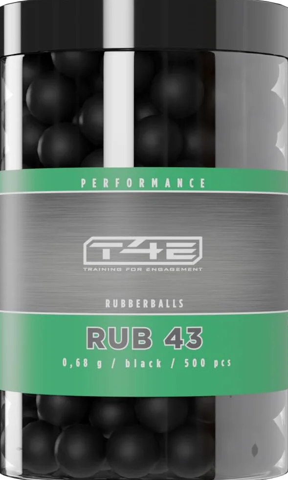 UMAREX T4E .43" RUBBER BALL NERA 0.68G (CONF.500)