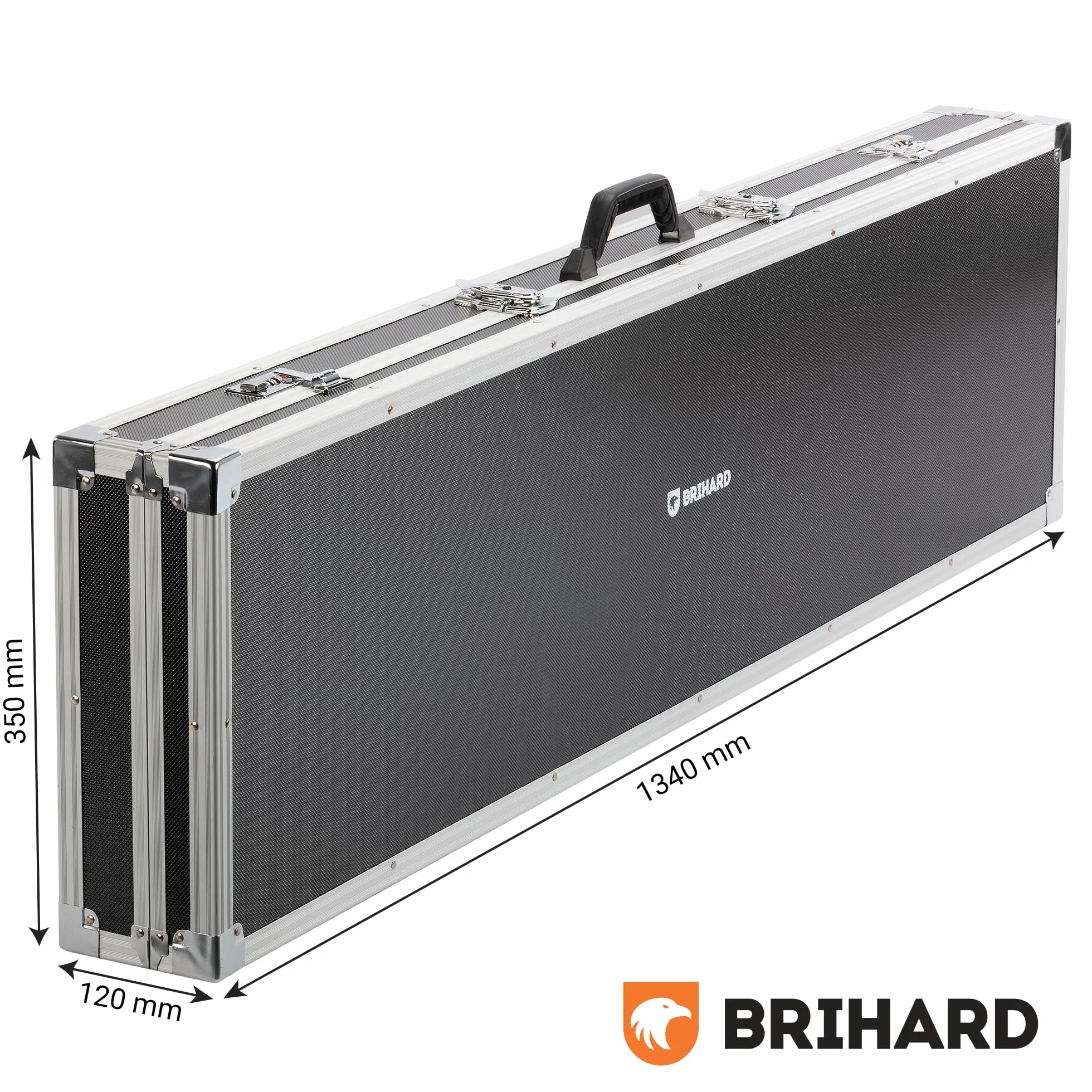 Rifle Extra Strong Case con Due Serrature a Combinazione e Due a Chiave, Custodia con Telaio in Alluminio, Imbottita di Schiuma, Valigetta Estremamente Sicura per Armi da Caccia e Munizioni