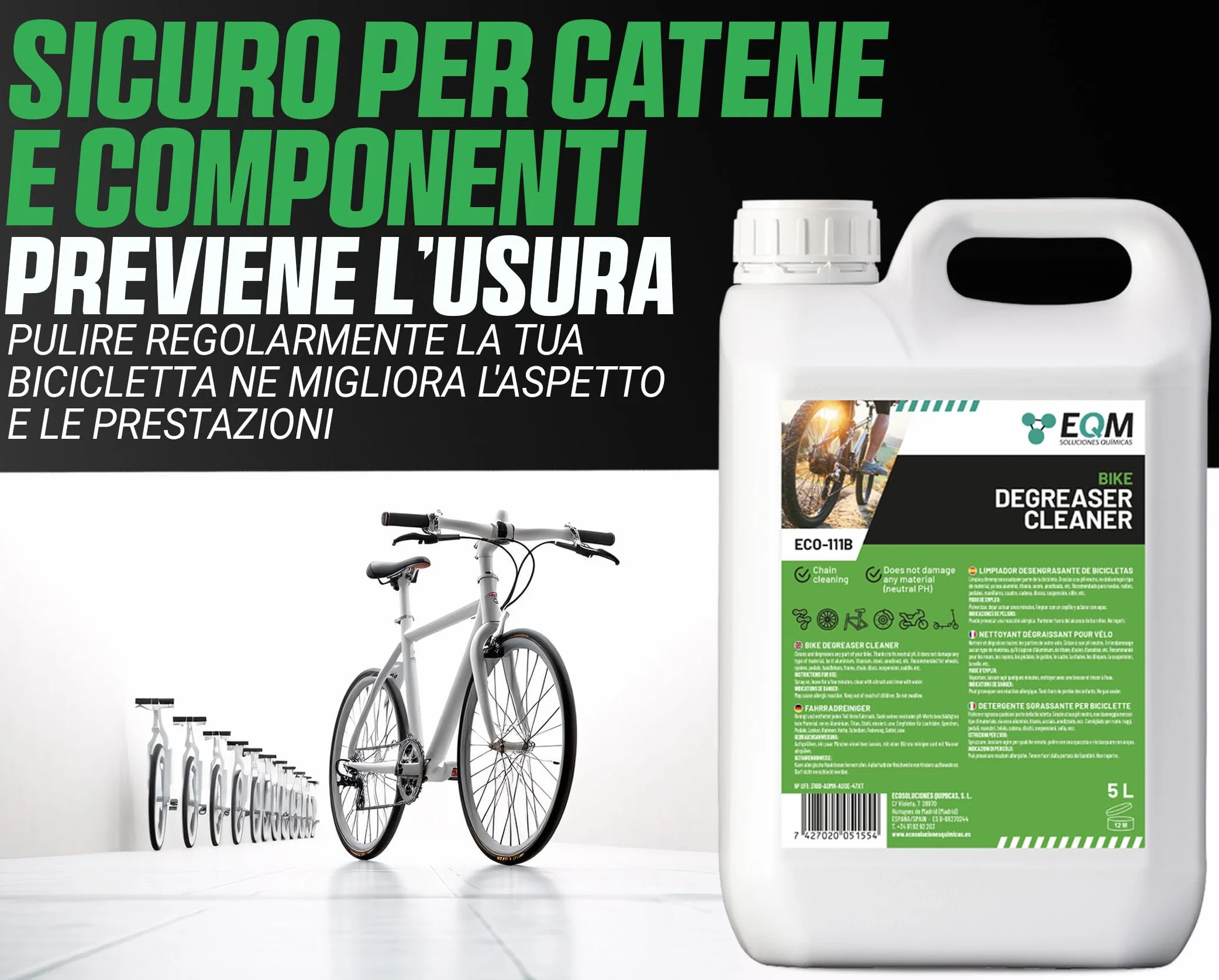 Sgrassatore Neutro per Biciclette 5L ECO-111B
