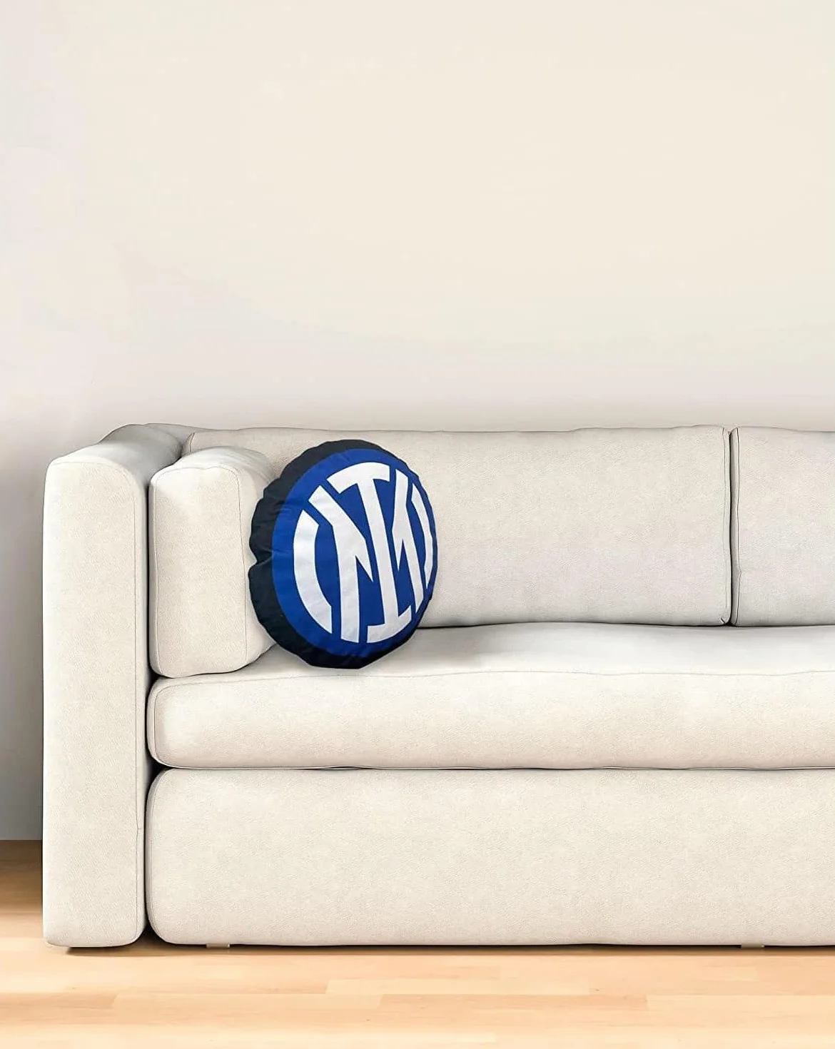 Inter Hermet F.C Cusino Rotondo Arredamento 40x40 Nero Azzurro Prodotto Ufficiale