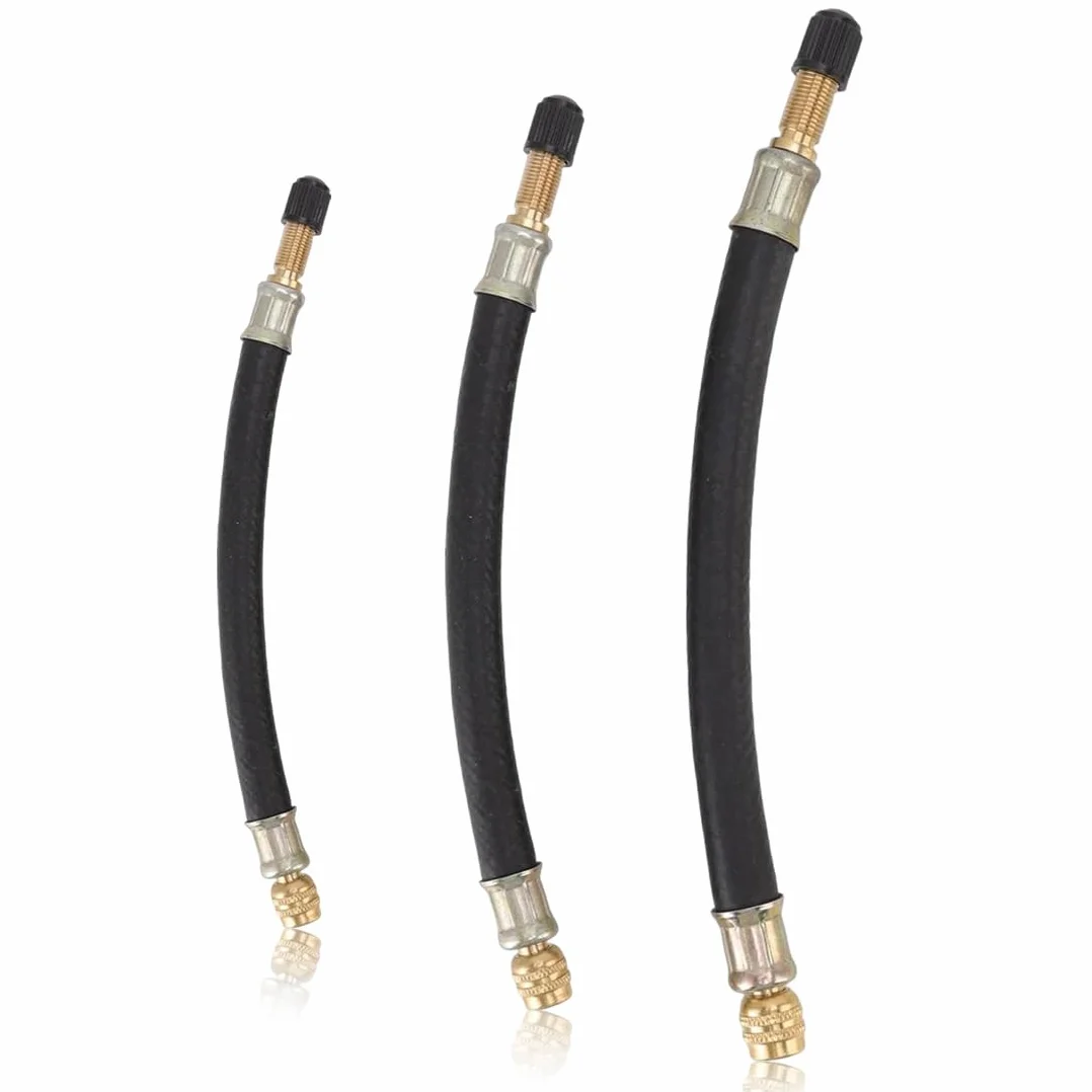 della Valvola per Pneumatici 3 Pezzi Gomma Flessibile per Auto Camion Ruota per Moto Valvola per Pneumatici Prolunga per Stelo Adattatore per Valvola per Auto Valvola per Pneumatici
