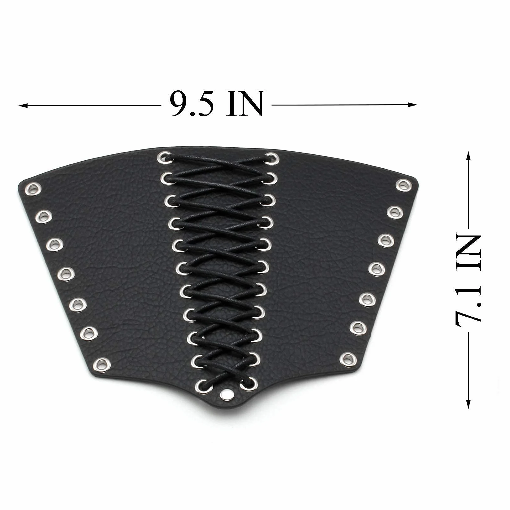 MILAKOO 2 pezzi guanti da braccio steampunk polsino PU pelle costume