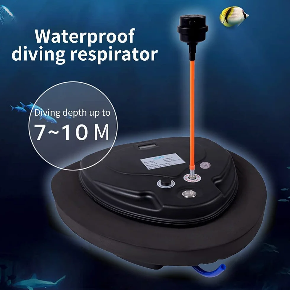 subacquea impermeabile per 5 ore, sistema di immersione ricaricabile, serbatoio per immersioni con tubo da 39 m e regolatore di respirazione subacquea, attrezzatura subacquea per adulti