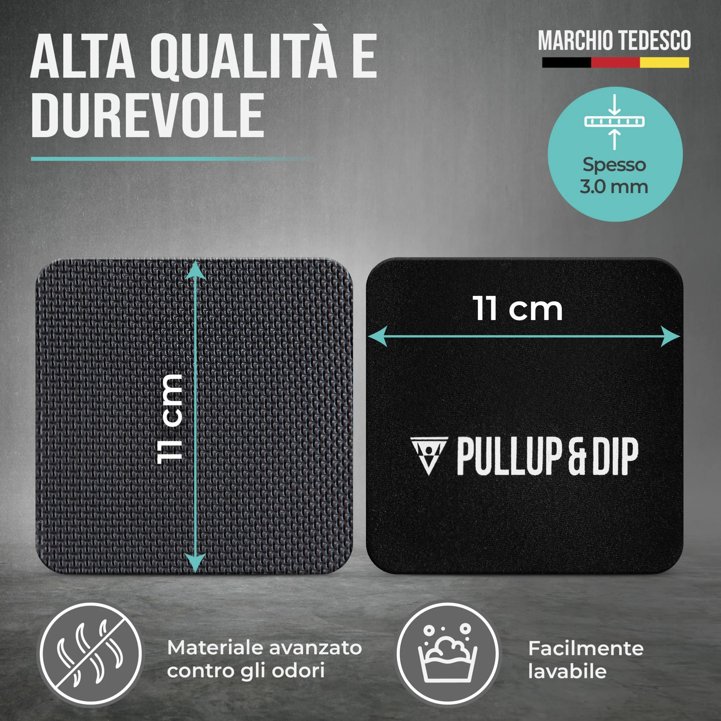PULLUP & DIP Set di 4 cuscinetti in neoprene per trazioni, fitness e bodybuilding