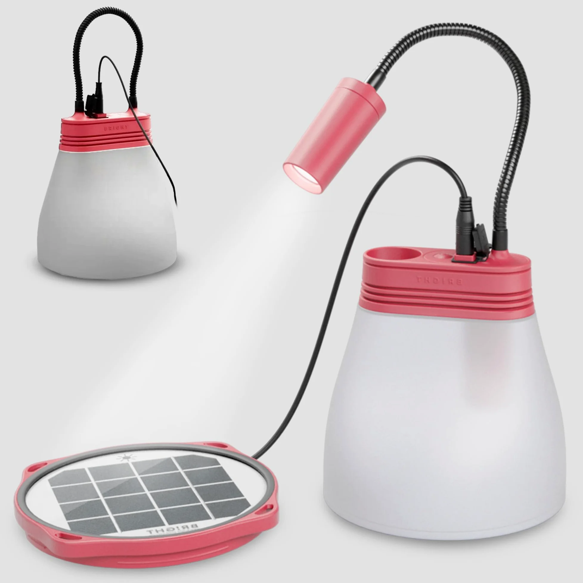 BRIGHT SunBell 80 – lampada solare da esterno, 2200 mAh, ricaricabile via USB e solare, resistente alle intemperie, ideale per esterni ed emergenze