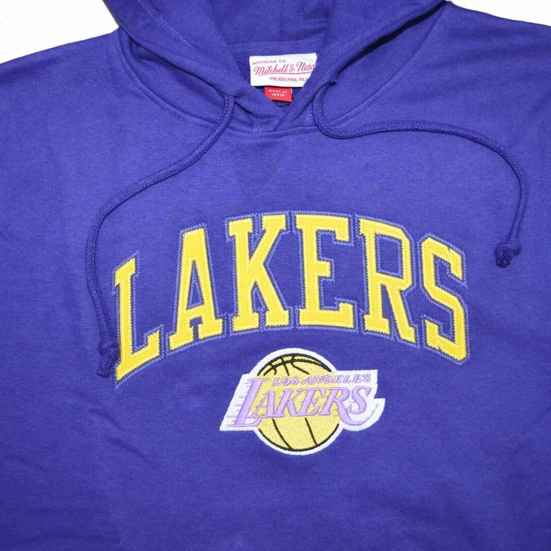 Mitchell & Ness NBA Arch Felpa con cappuccio LA Lakers Viola L