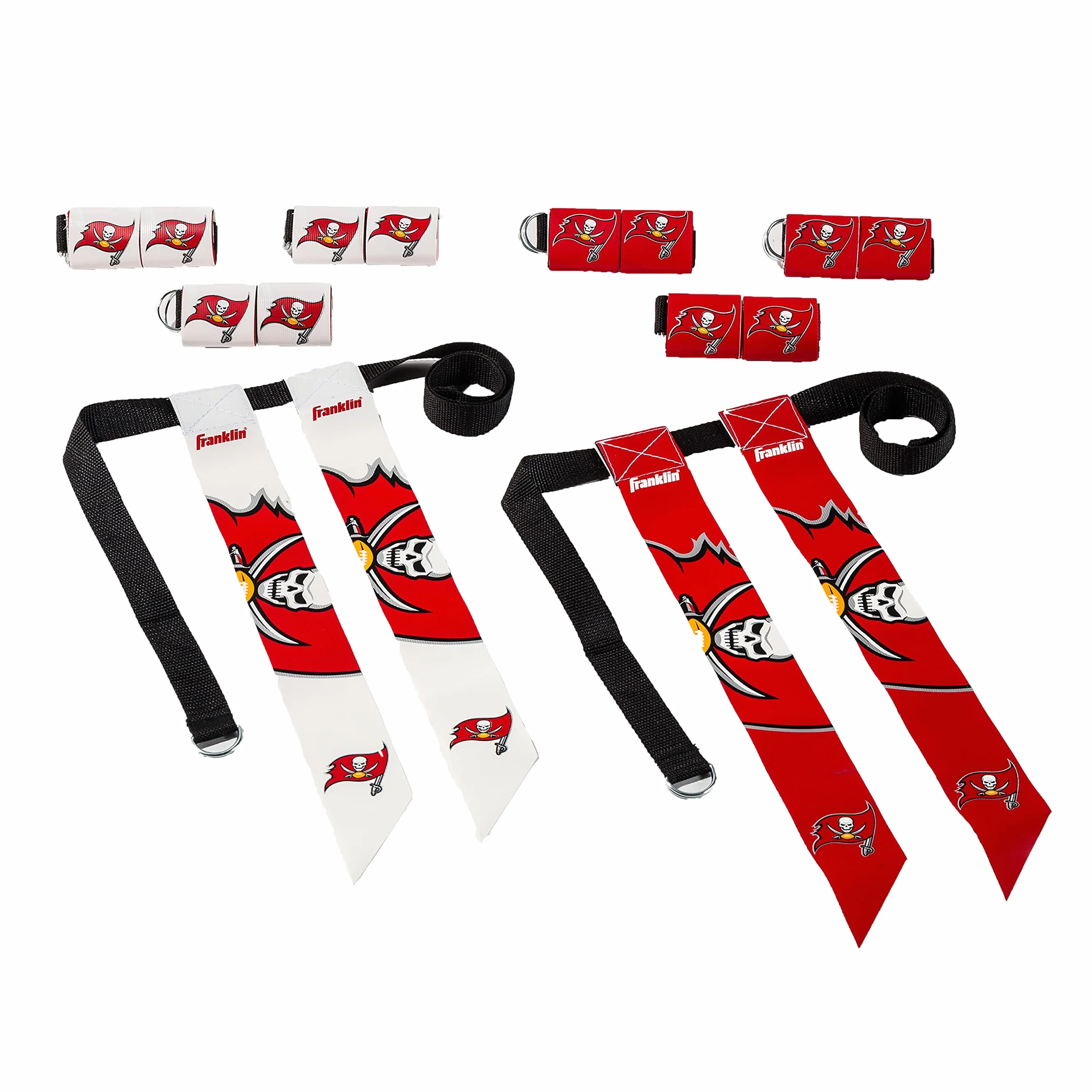 Franklin Sports Set da Football Americano NFL con Bandiera Cinture per Bambini e Adulti fino a 91,4 cm