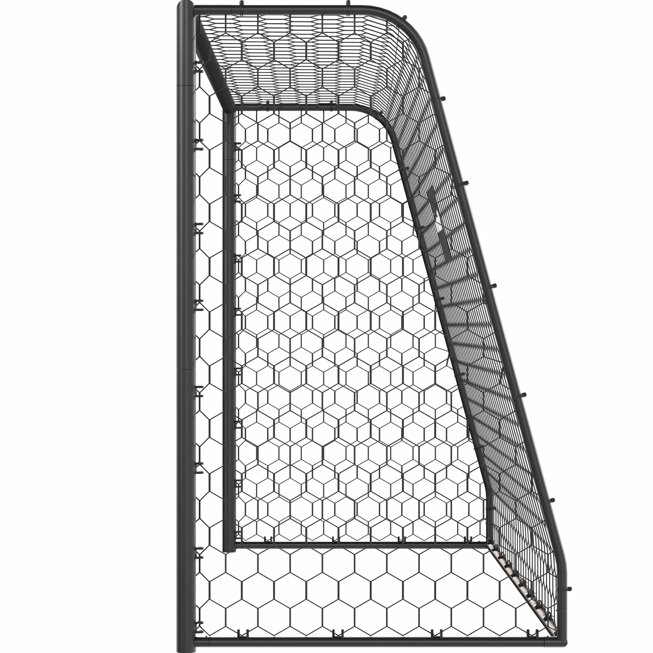 VirtuFit Scopo da calcio premium 300x200x120 cm, gabbia calcio stabile acciaio resistente intemperie rete ancoraggi terra