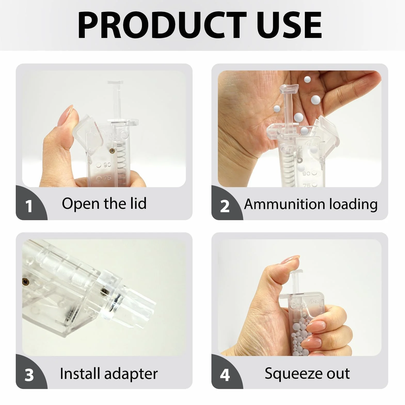 6mm Airsoft Quick Loader, Accessorio Universale per Caricamento rapido - Contiene Fino a 100 BB