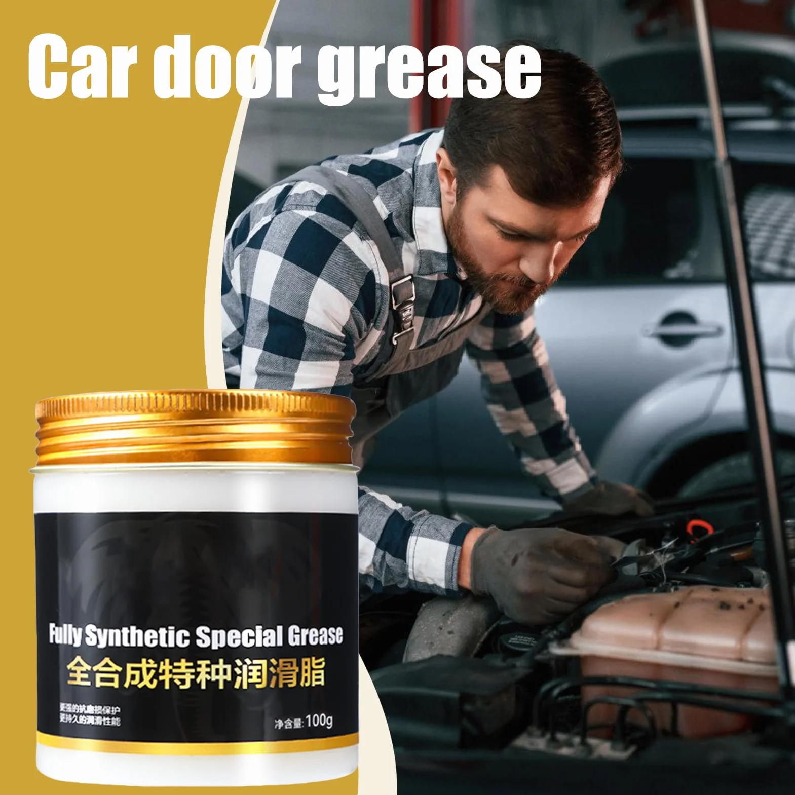 Lubrificante per Porte del Garage Grasso per Guide Resistenza alle Alte Temperature