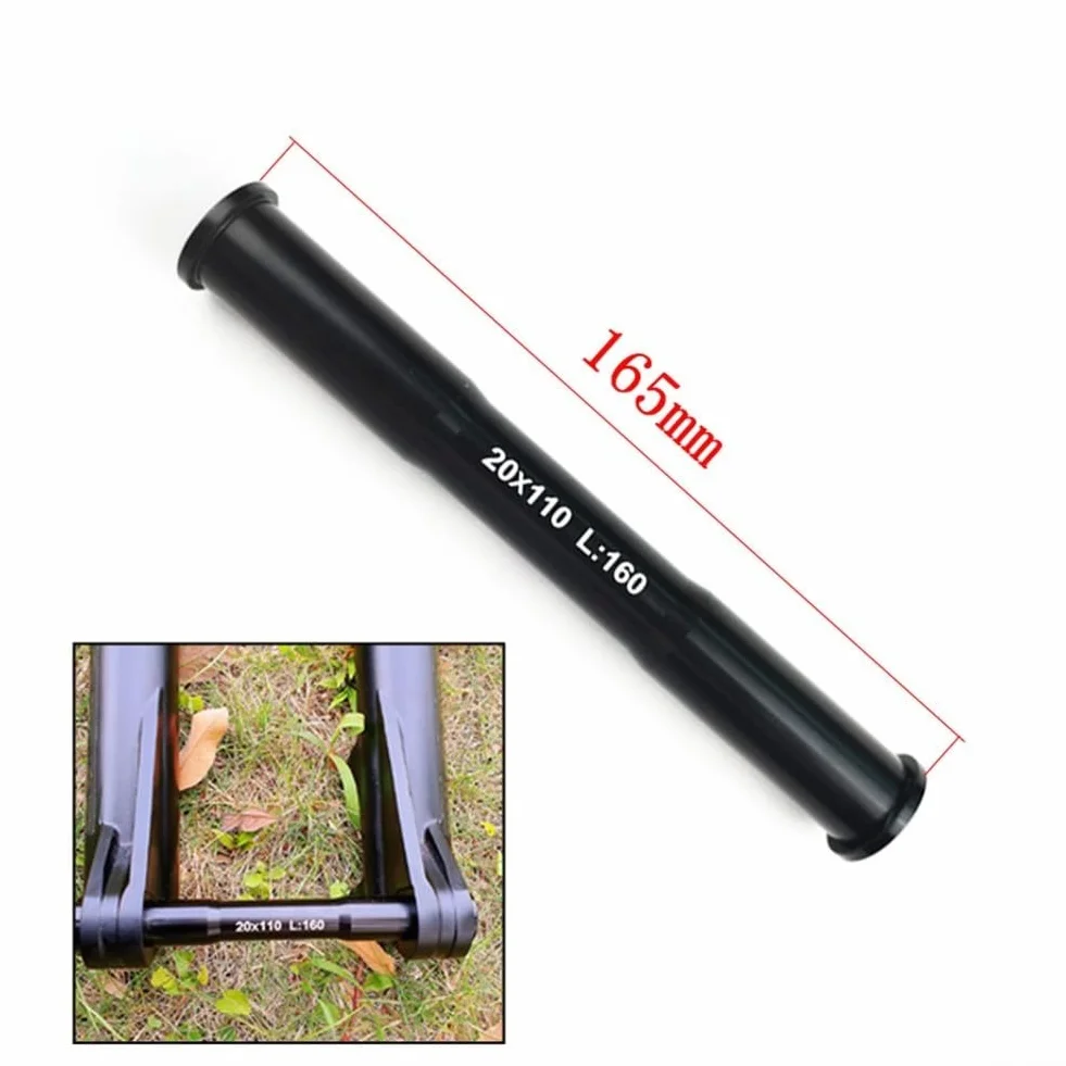 MTB forcella anteriore perno passante 110 x 20 mm lega alluminio ricambio leggera