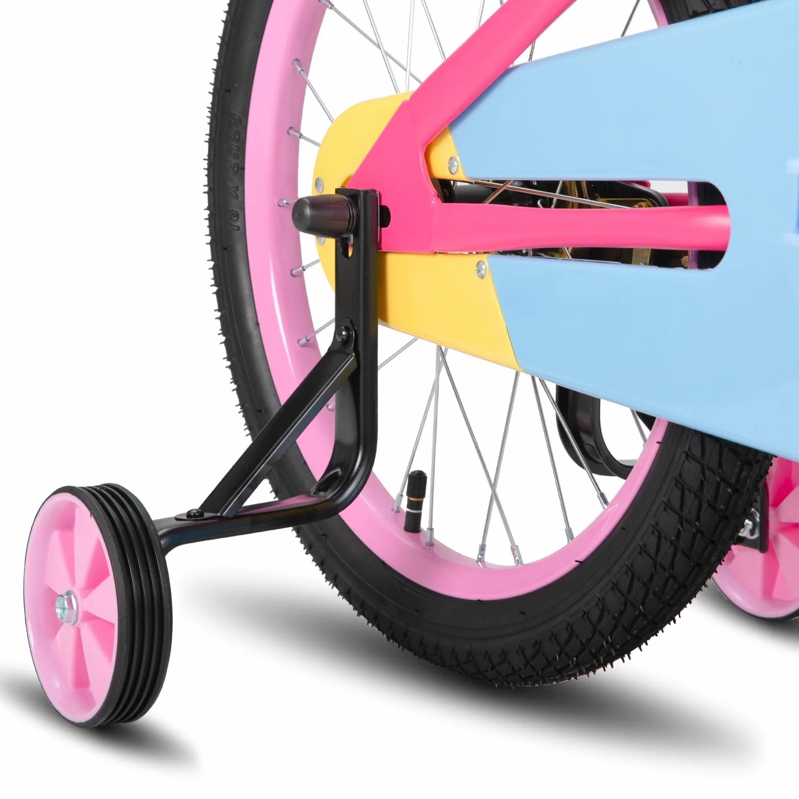 STITCH Macaron Bicicletta da Bambino 12-18 Pollici con Stabilizzatore e Cestino