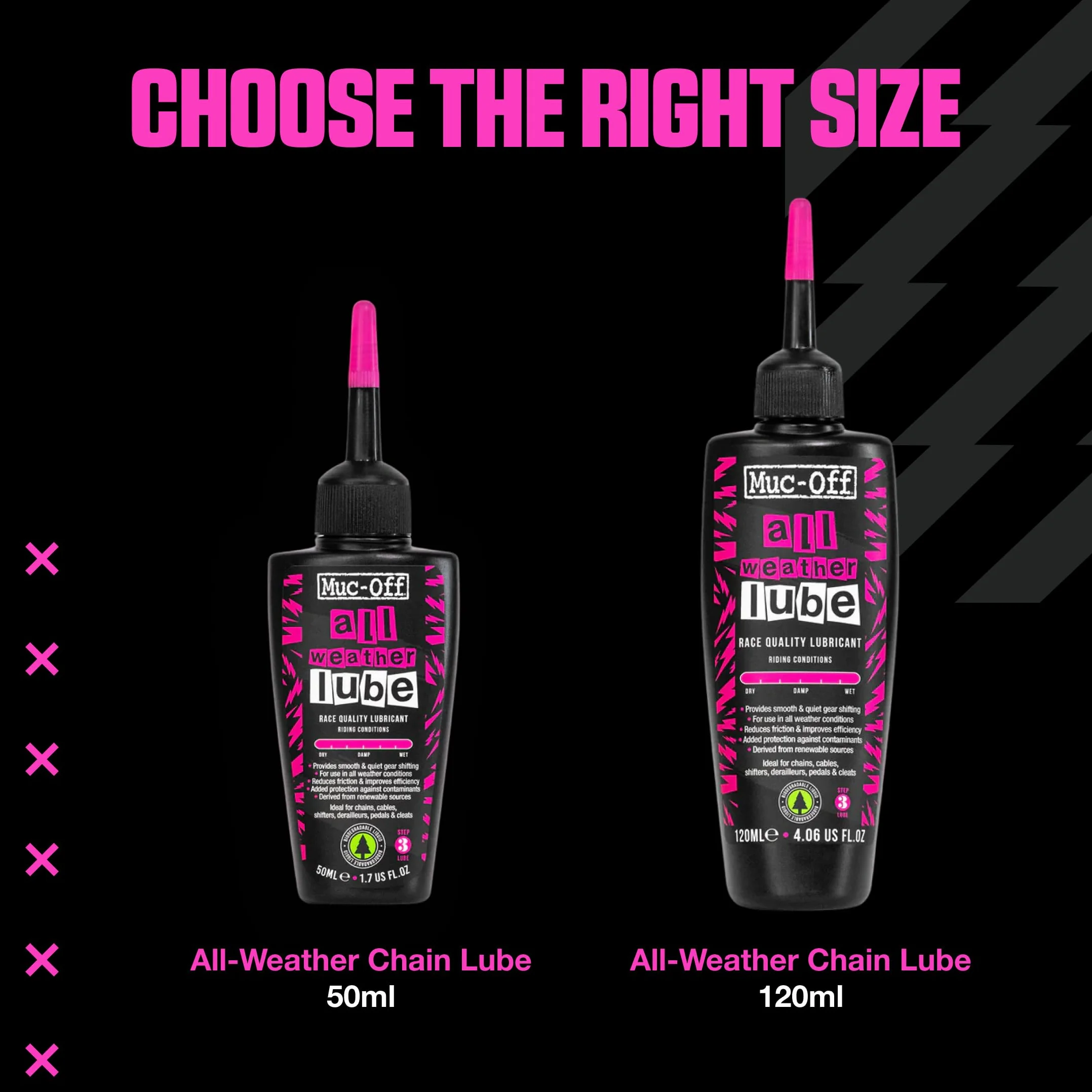 Muc-Off All-Weather Chain Lube 120 ml - Lubrificante Catena Bici Biodegradabile
