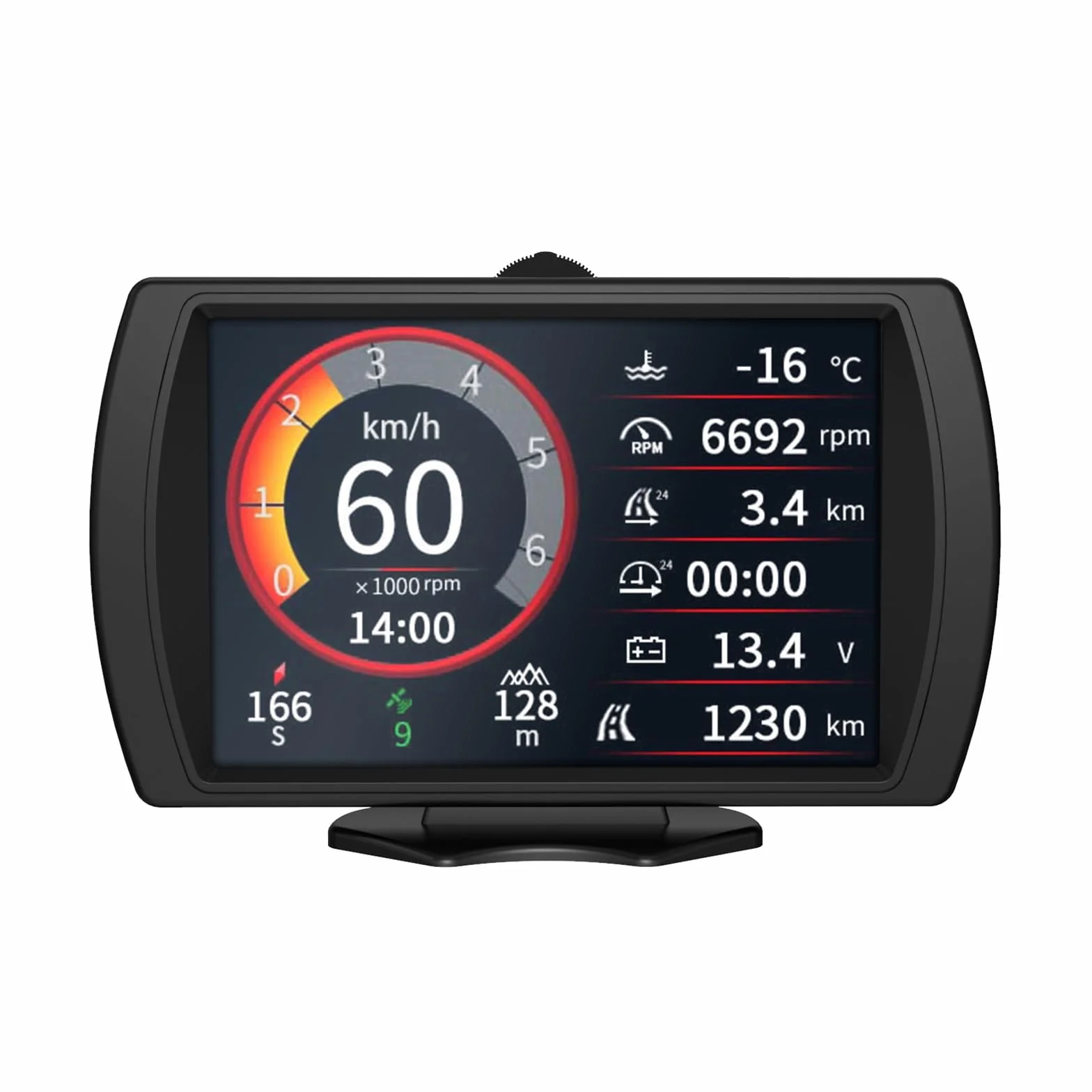 M90 Auto Offroad Monitor OBD-II e GPS Dual Mode HUD Tachimetro Contachilometri Dati di inclinazione Luminosità regolabile per tutti i veicoli