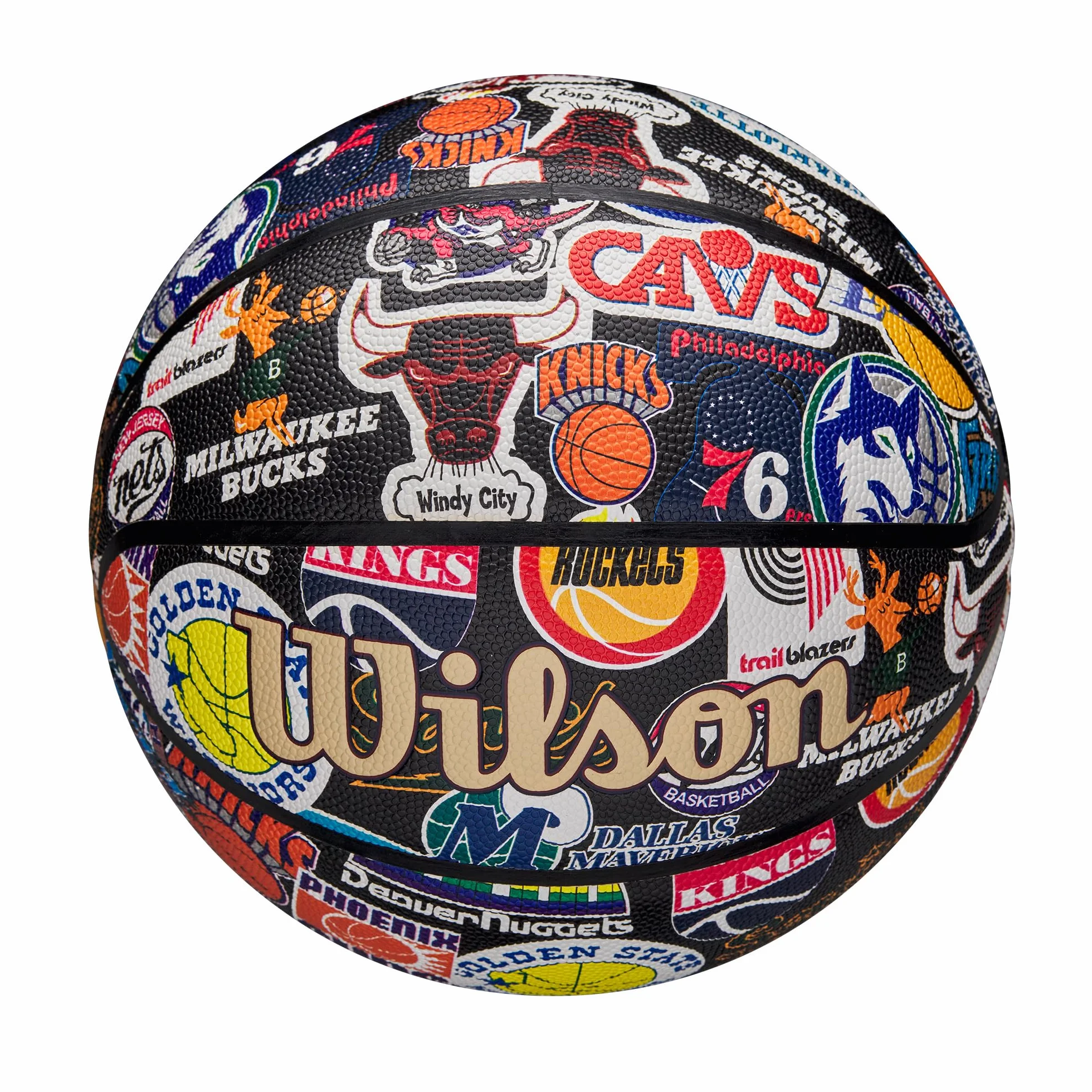 Wilson Pallone da Basket Retrò NBA All Team Taglia 7 Dual Depth Pure Feel