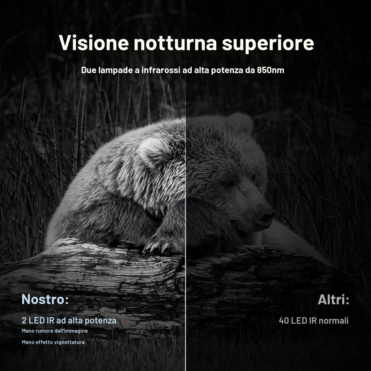WOLFANG Fototrappola 68MP 4K 30Fps Solare Wifi Bluetooth App Fotocamera Caccia Visione Notturna Impermeabile IP66 5200mAh