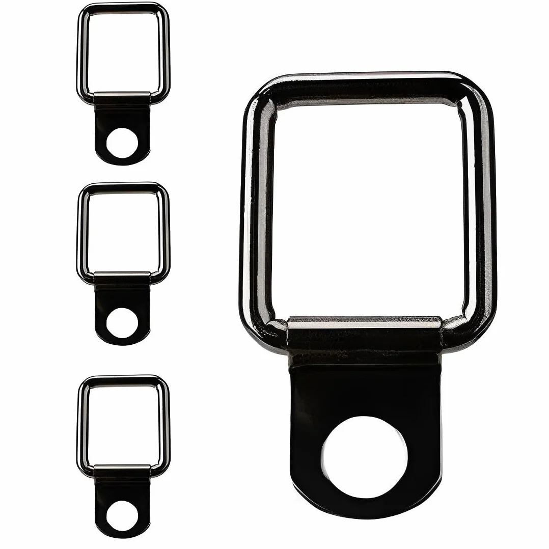 4 Pezzi Anelli di Ancoraggio D Anello a D Gancio di Ancoraggi Hardtop/Coperchio Chiusura a Rimozione Rapida Fissaggi per Wrangler JK YJ TJ JKU Sport/Sahara/libertà/Rubicon X Unlimited 95-17