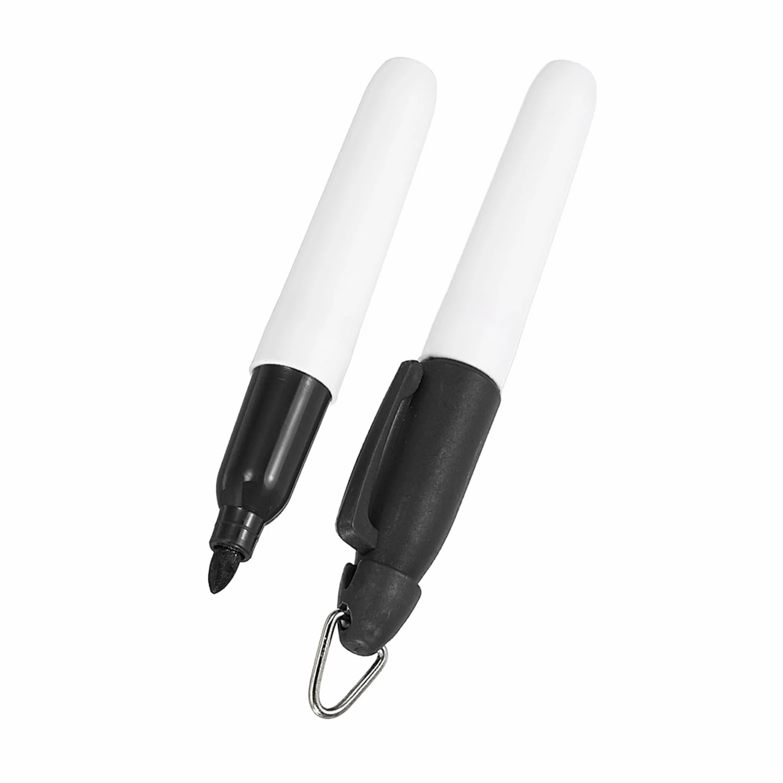 YOKIVE 2 Pezzi Mini Pennarelli Permanenti per Palline da Golf con Portachiavi Nero