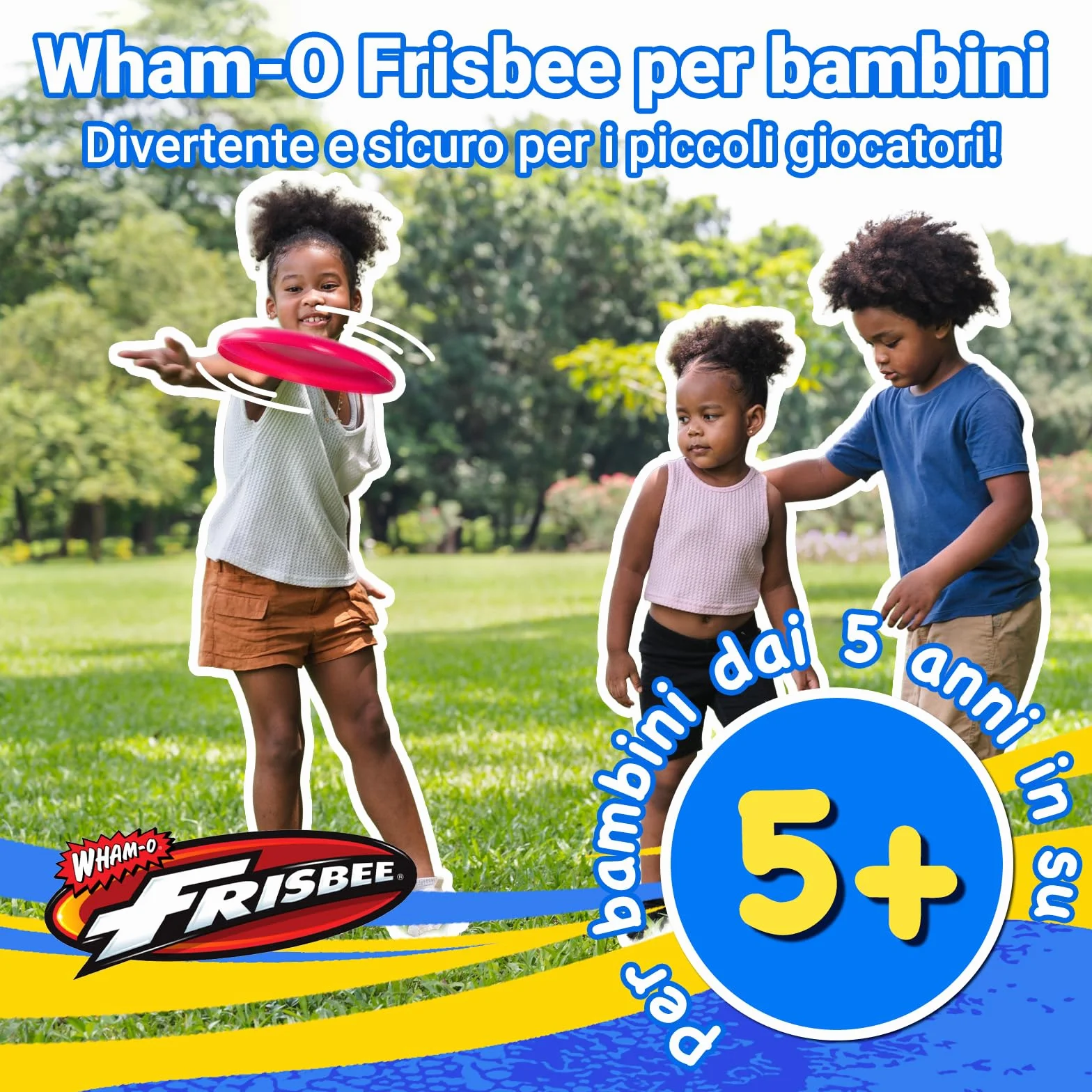 Wham-O Frisbee 2 Pack Dischi Volanti 22.86 cm Leggeri Colorati per Principianti Bambini Ragazzi Ragazze 5+ Anni Gioco Esterno Spiaggia Parco Giardino 70g