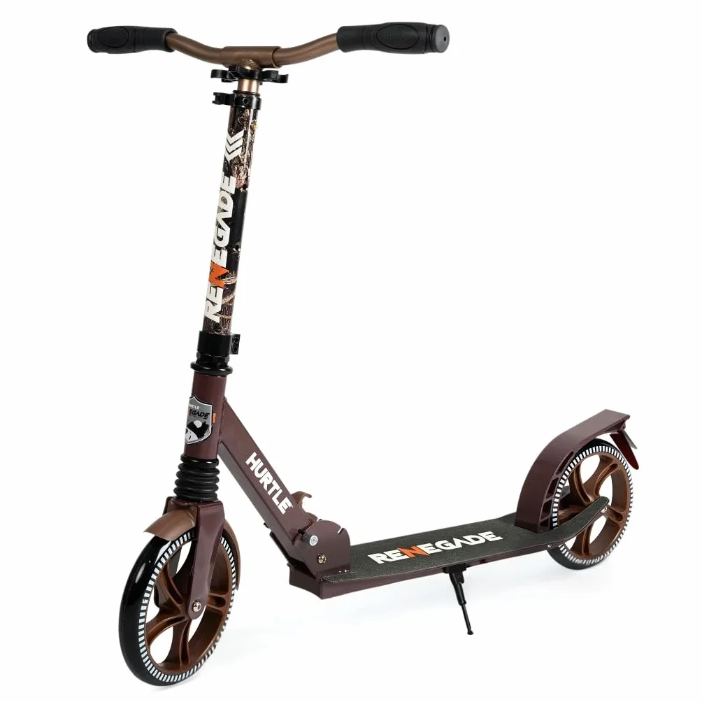 Hurtle Renegade Monopattino a 2 Ruote Pieghevole con Manubrio Regolabile