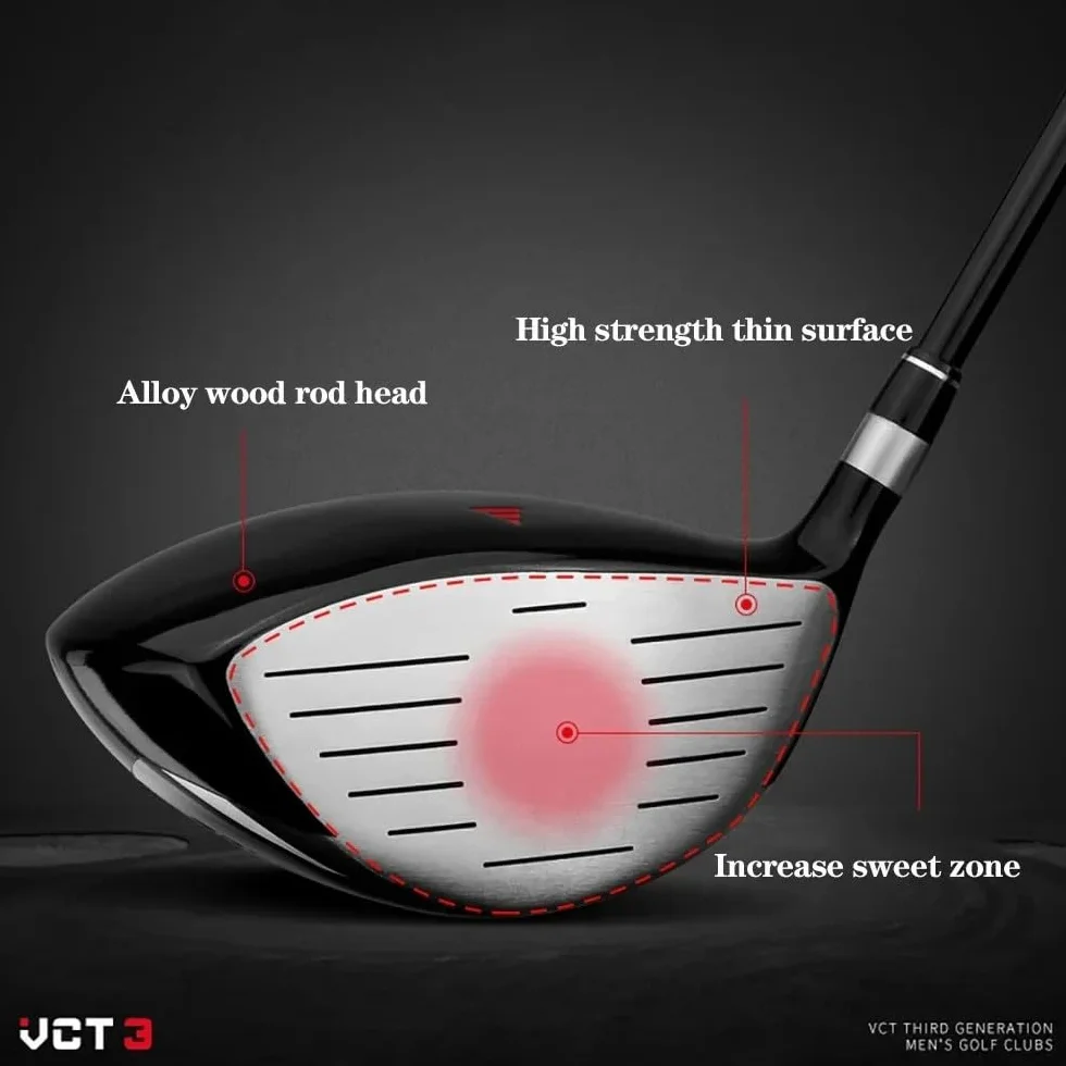 Golf Club Legno Grande Capacità Uomini Donne Mano Destra #1/3/5/Hybrid Fairway Woods