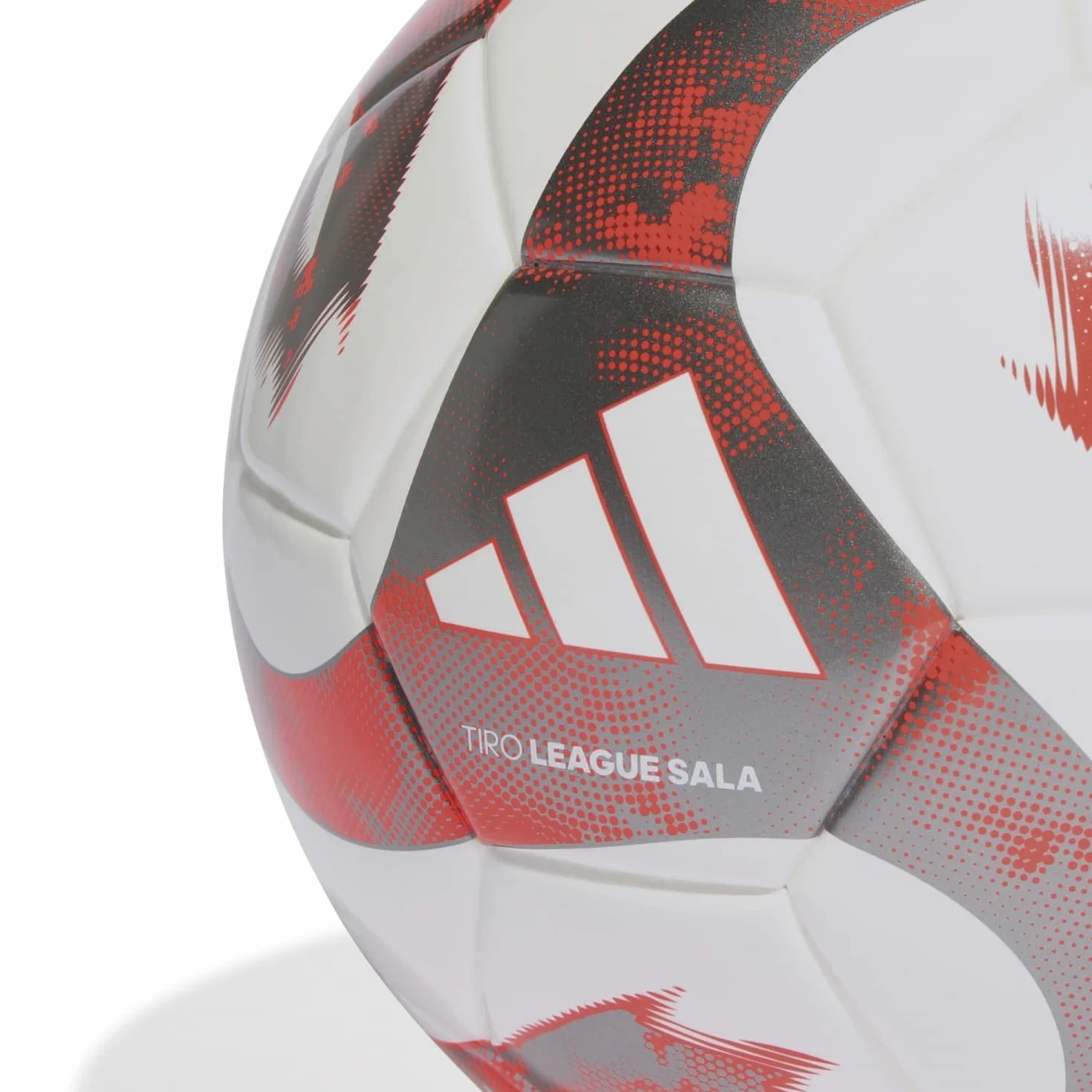 Adidas Unisex - Adulto Ball (Laminated) Tiro Lge Sal, White/Solar Red/Iron Met., HT2425, FUTS
