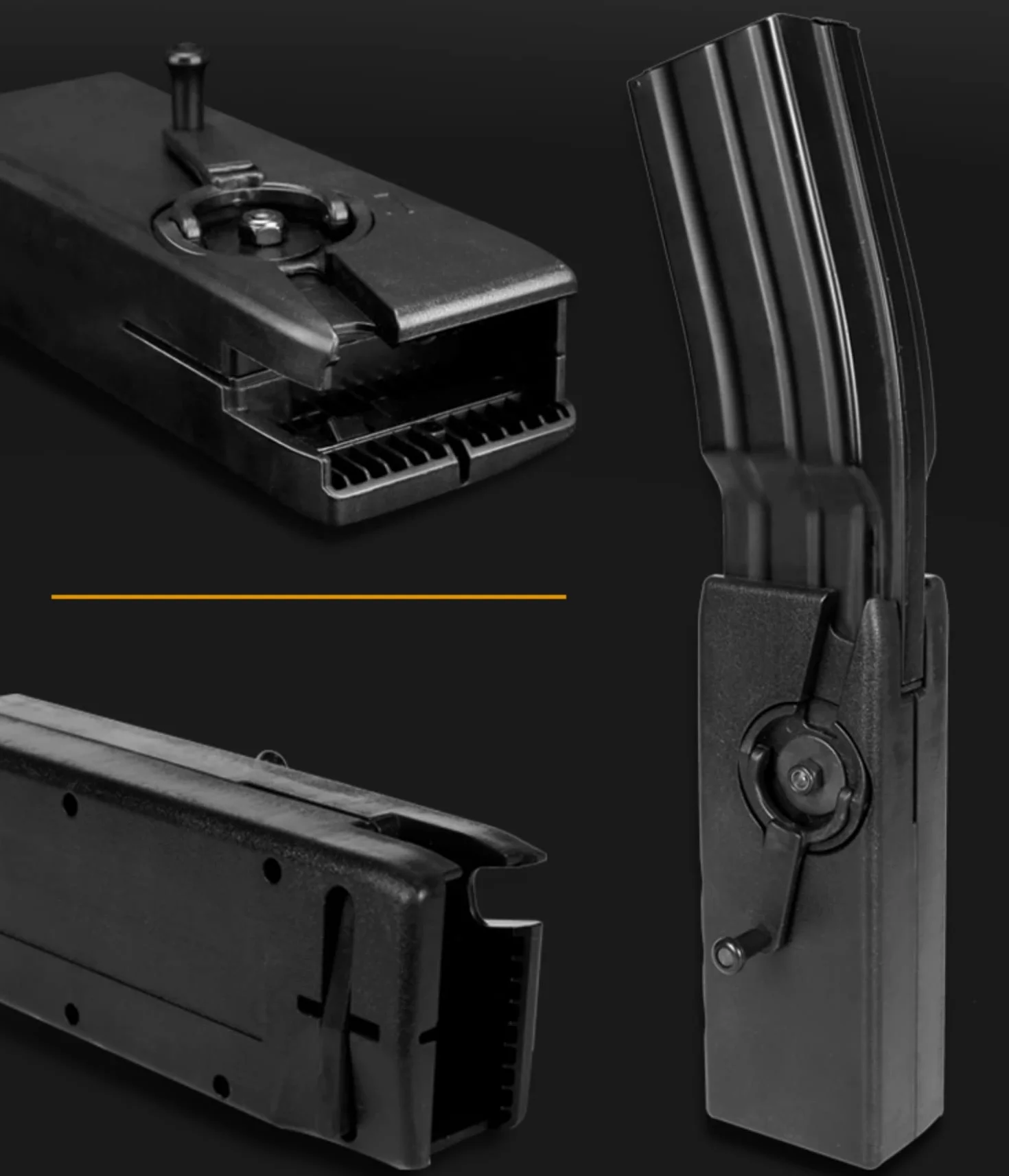 Airsoft Speed Loader M4 Hand Crank Magazine 6MM 1000 Tours Caricabatterie rapido