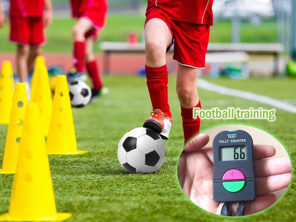Contatore Digitale Manuale Elettronico Clicker 2 Pz per Golf Corsa Nuoto Competizioni