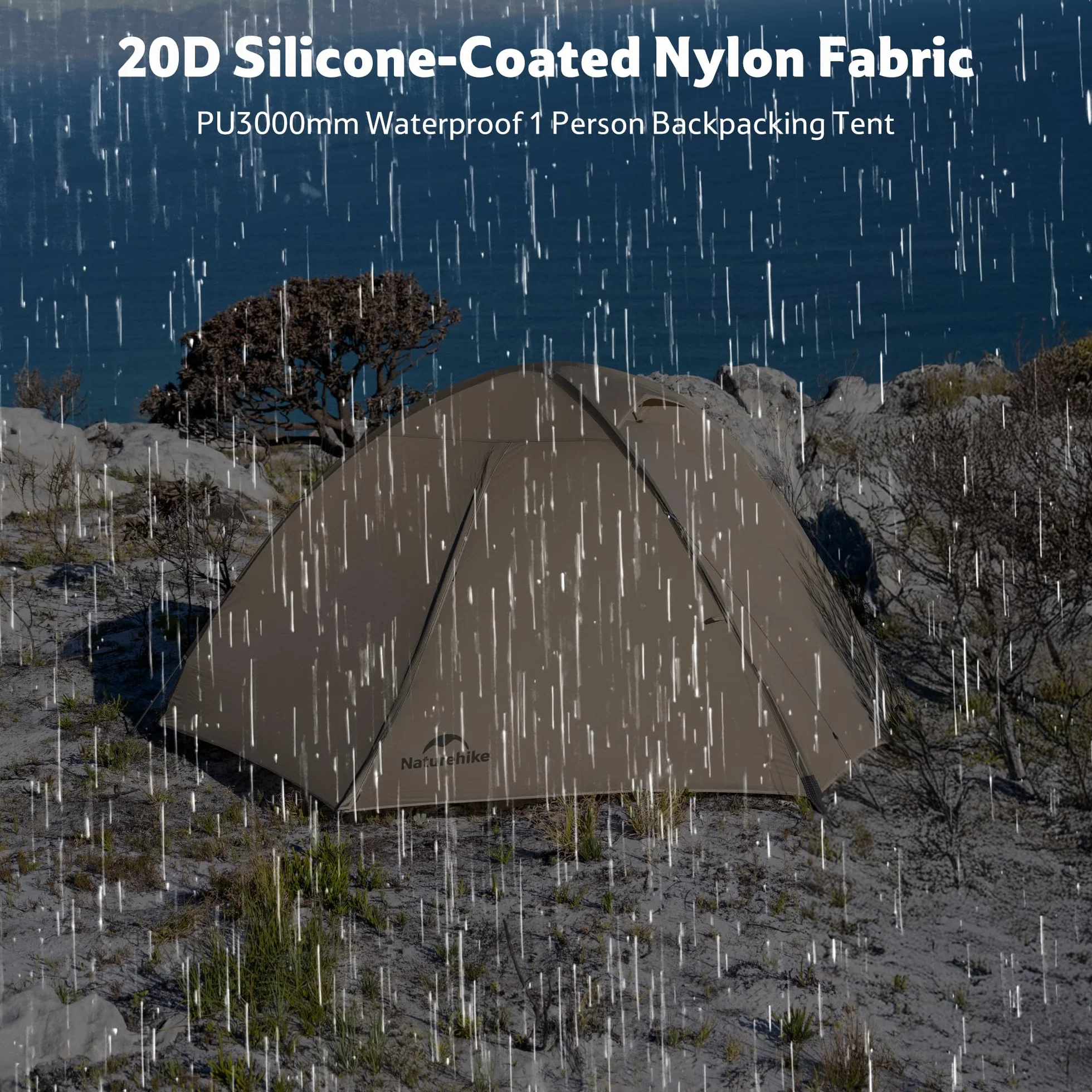 Naturehike Giling Pro/UL Tenda a Cupola 1-2 Persone 4 Stagioni Ultraleggera Impermeabile per Backpacking