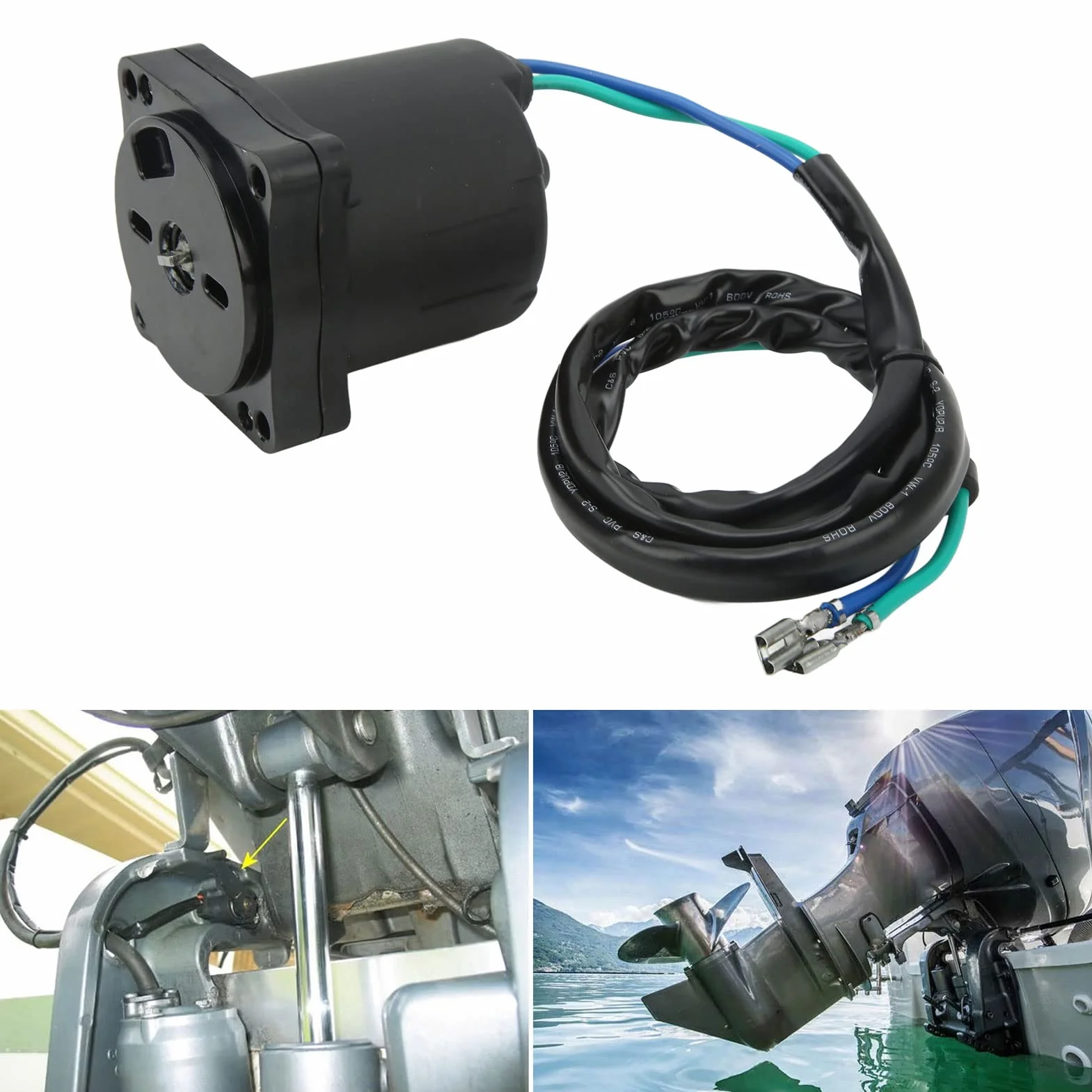 Motore Fuoribordo Reversibile 12V Power Trim 36120 ZY9 013 Antiruggine