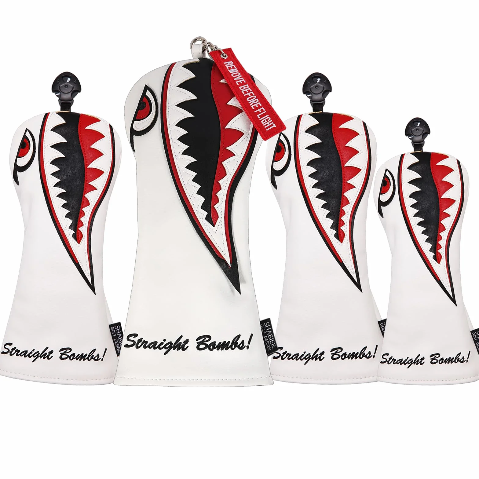 New War Shark Flying Tiger Warshark Golf Driver Headcover per Taylormade M3 M4 M5 M6 SIM Golf Club disponibile per driver dimensioni legno misura salvataggio