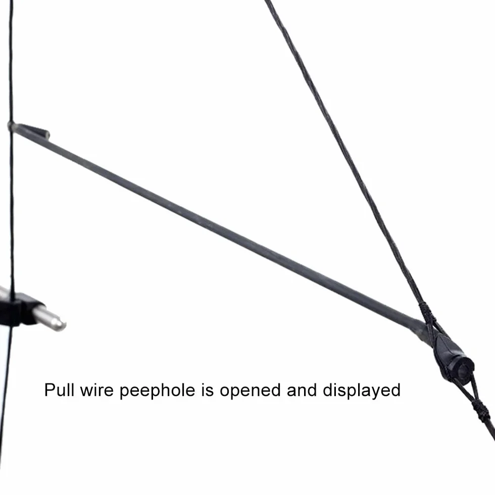 Bow Sight Peep 1/4" 3/16" Compound Bow Peep Sight Tubi per Arco 3Pcs