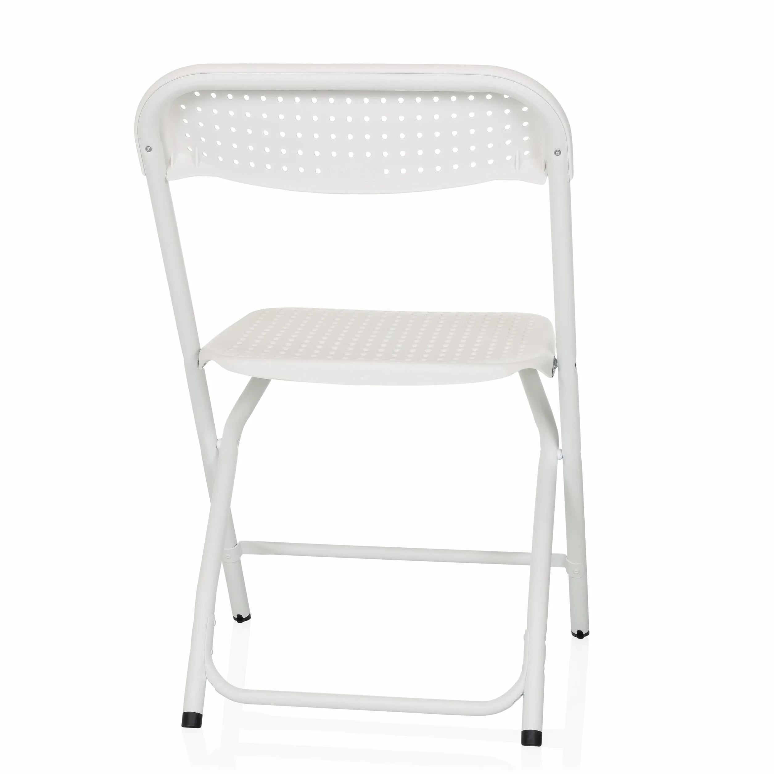Sedia Pieghevole TUDELA XXL PRO W, Bianca, 250 kg, Plastica, Ideale per Esterno