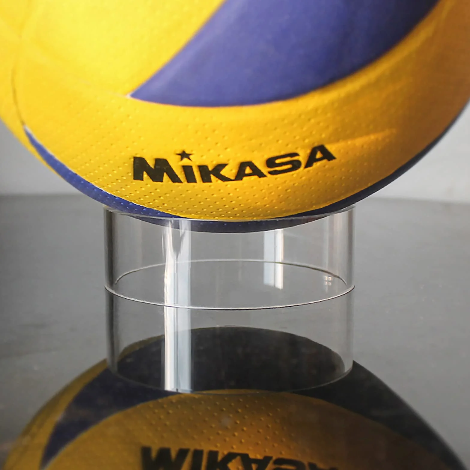 Espositore per Pallone da Calcio in Acrilico 5 Pezzi, Supporto da Palla Trasparente per Pallacanestro Rugby Baseball