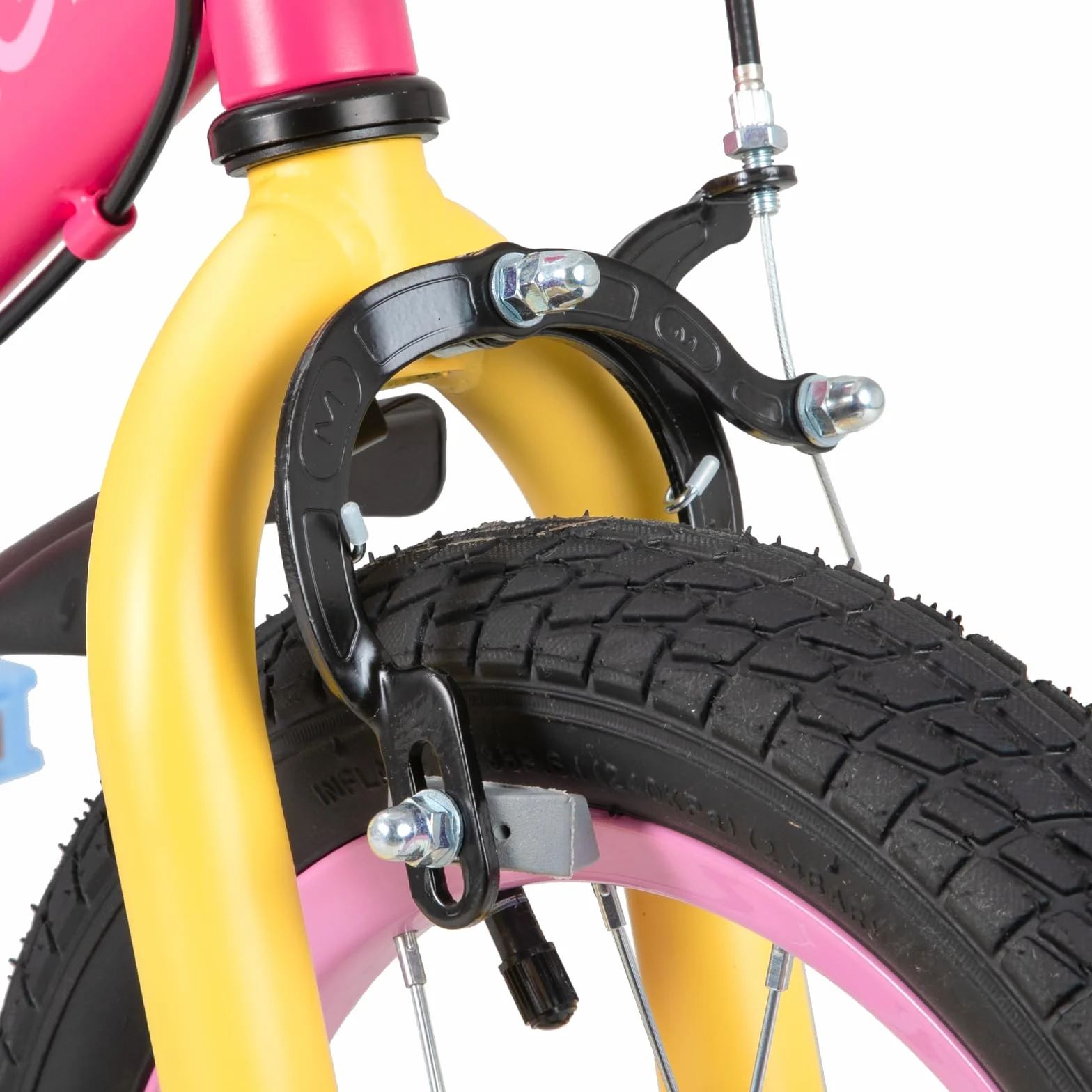 STITCH Macaron Bicicletta da Bambino 12-18 Pollici con Stabilizzatore e Cestino