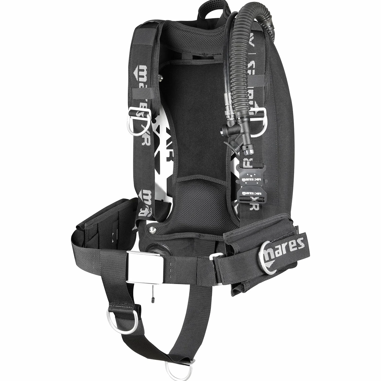 Mares XR-Rec Silver Single Backm. Set XR Line