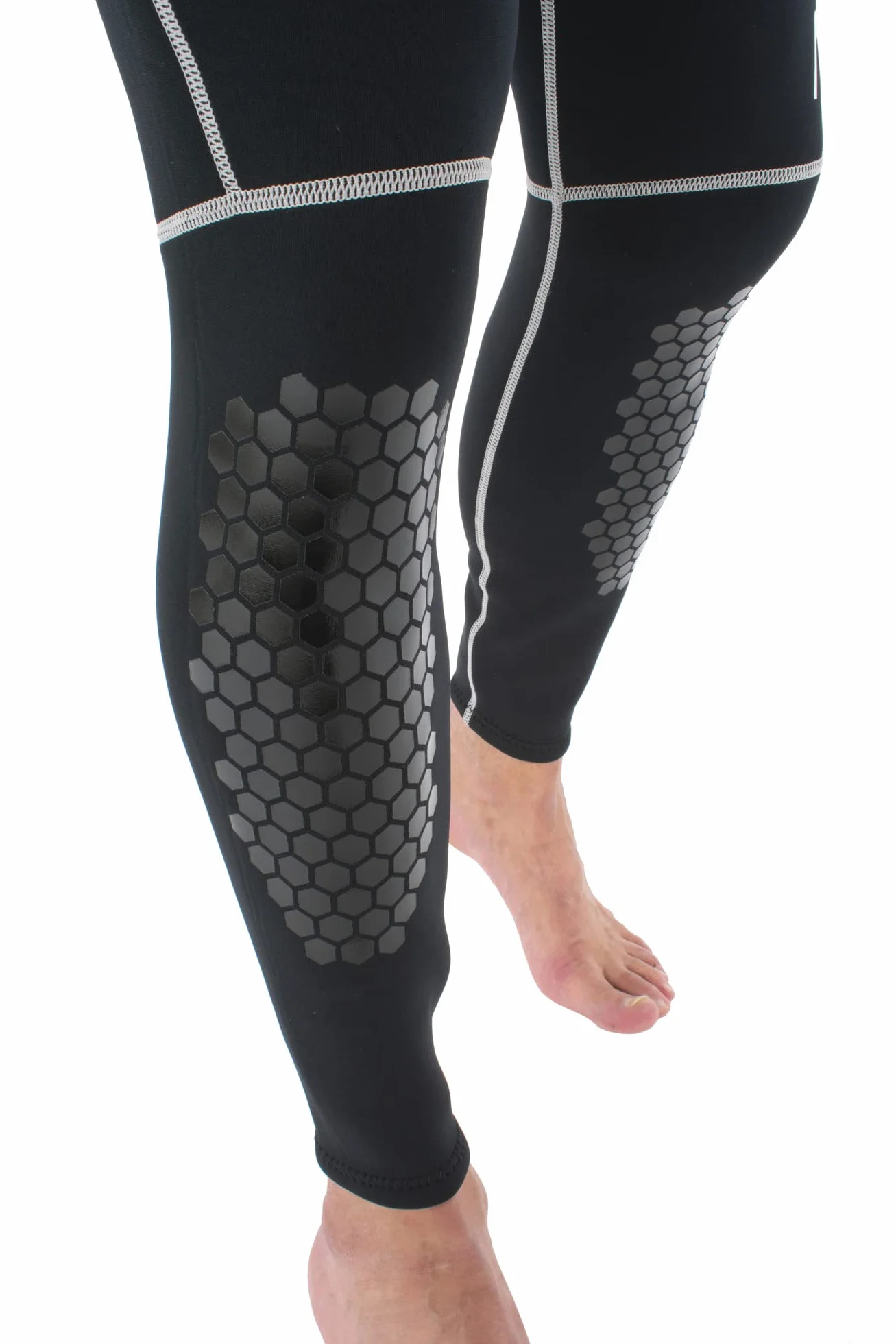 SEAC Carezza Man Muta Lunga Monopezzo Neoprene Bifoderato 2 mm Cerniera Anteriore Protezioni PU Ginocchia Uomo Nero
