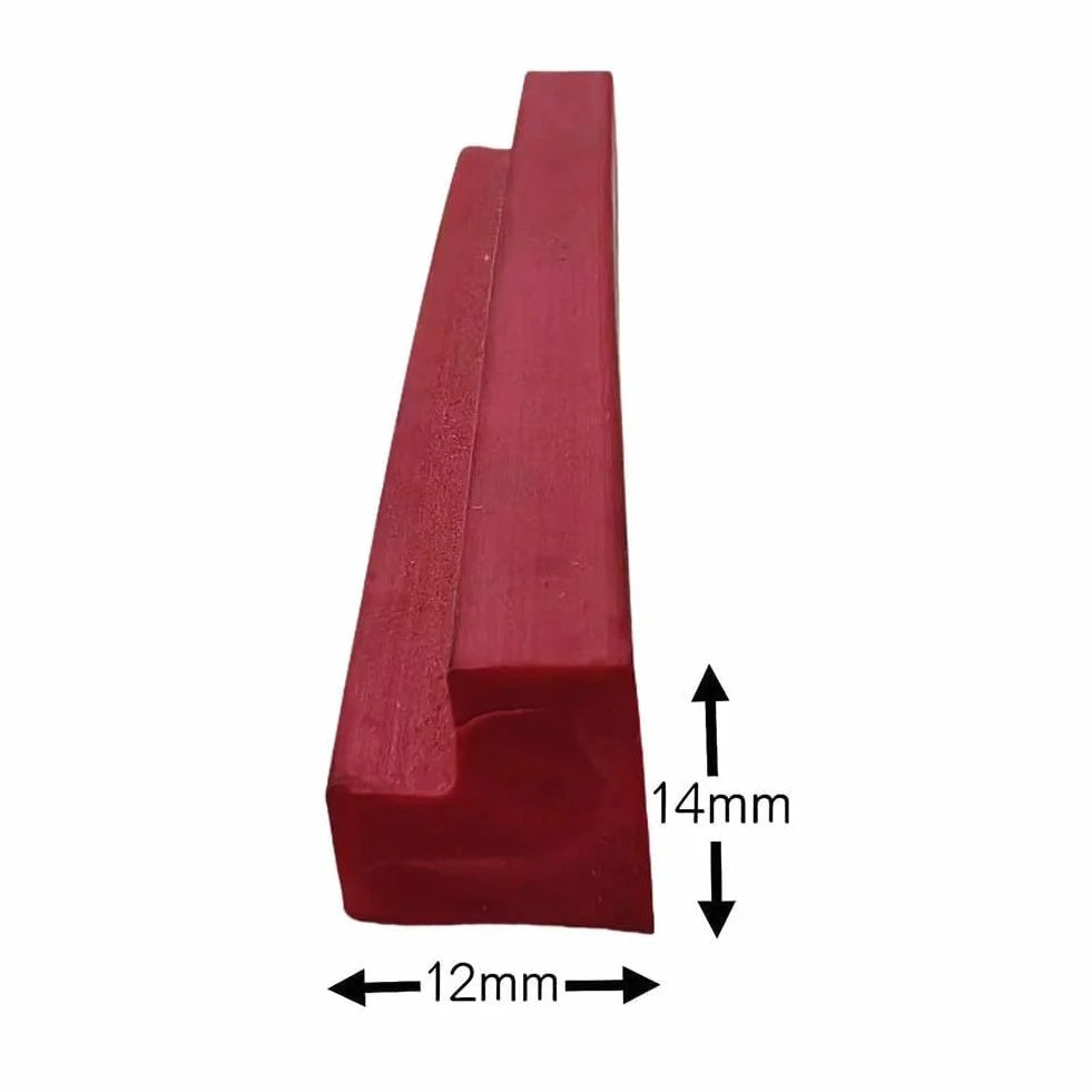 Paraurti per tavolo da biliardo in TPR rosso 10 m striscia di gomma 12 x 14 mm