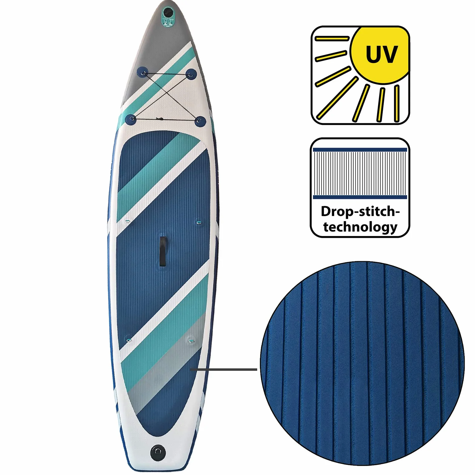 ALPIDEX Stand Up Paddle Gonfiabile 320 x 76 x 15 cm ISUP Portata Massima 200 kg Tavola SUP Leggero Stabile Set Completo