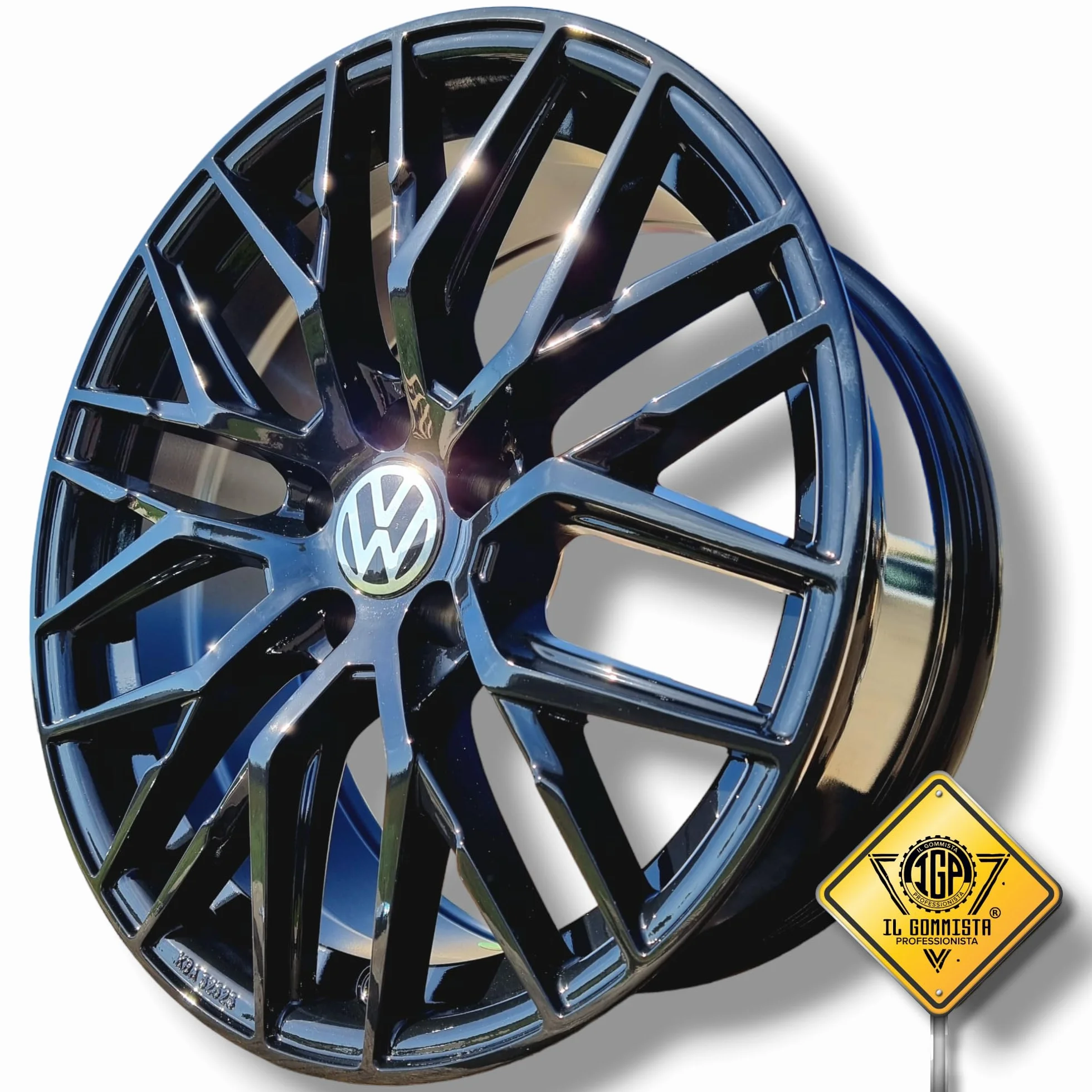 IGP R+ Kit 4 Cerchi in Lega da 18" Compatibili con Volkswagen GOLF mk V VI VII VIII Gti Gtd R Gte Variant Plus + ID.3 ID.4 T-Roc Tiguan Passat Touran Eos Scirocco Beetle Caddy Jetta Maggiolino