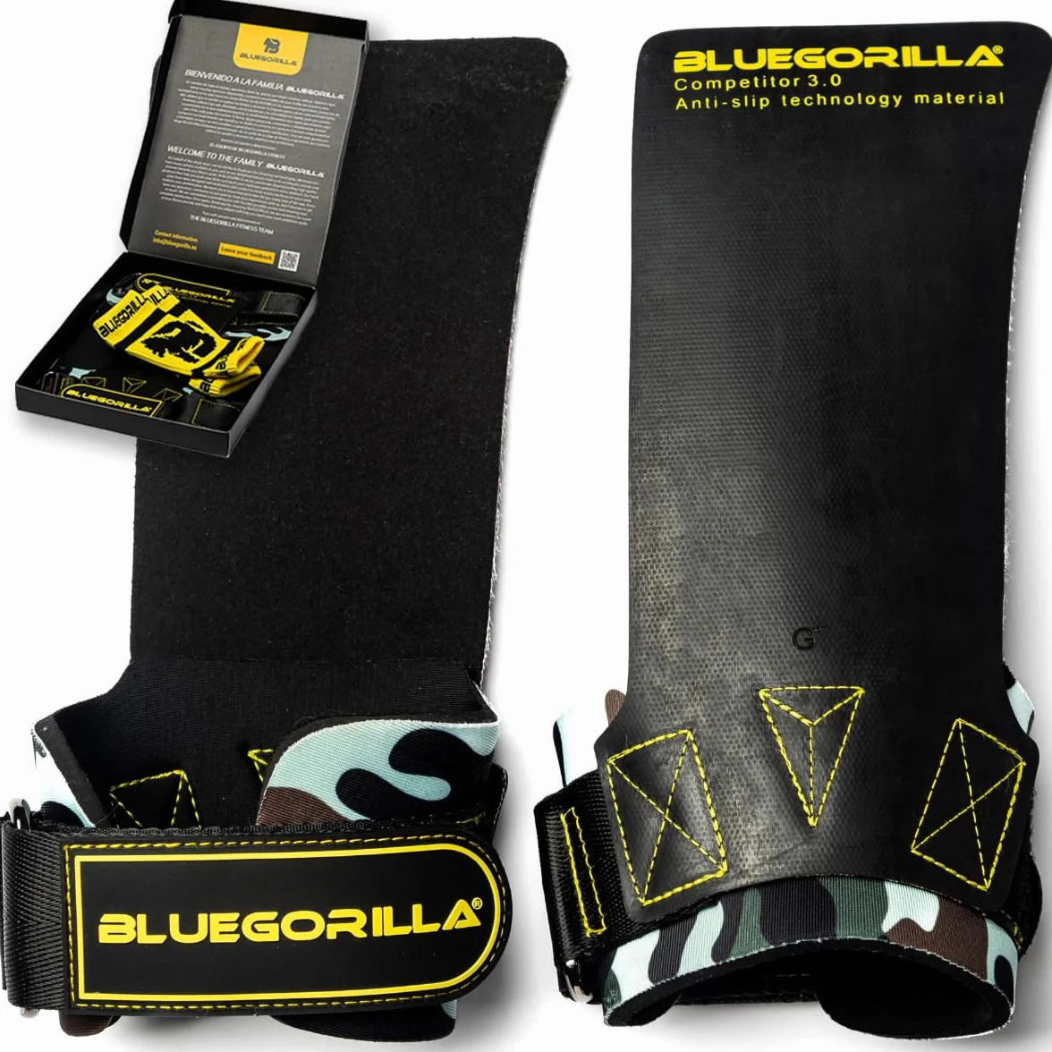 BLUEGORILLA Competitor 3.0 Strade Crosstraining Grip RX Neoprene rinforzato al polso