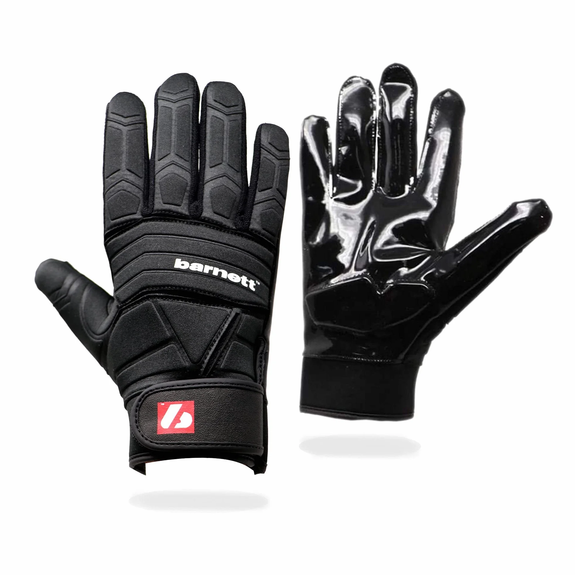 BARNETT FLG-03 Guanti da calcio Professional OL DL NERO