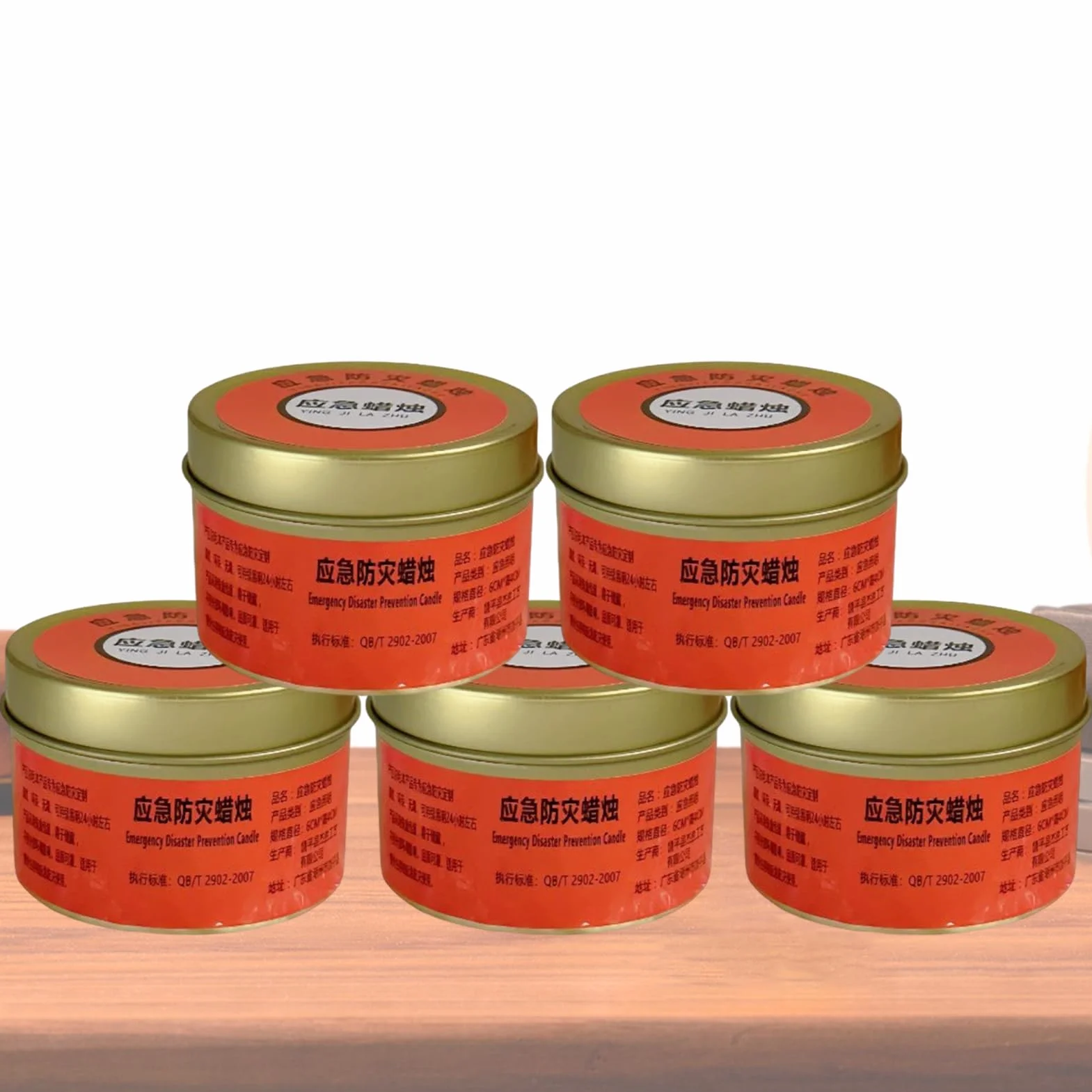 Candele Per Emergenza Kit 5 Candele Non Profumate Lunga Durata 20-30 Ore Lenta Combustione Campeggio Emergenze Illuminazione