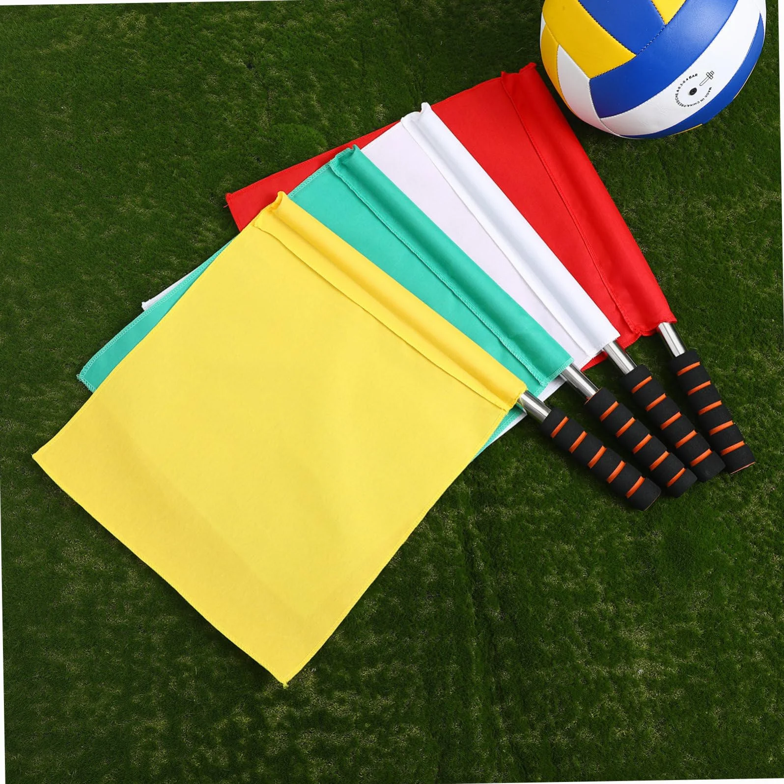 Anneome 4pcs Bandiera Arbitro In Acciaio Inox Bandiere Di Segnalazione per Partite Sportive