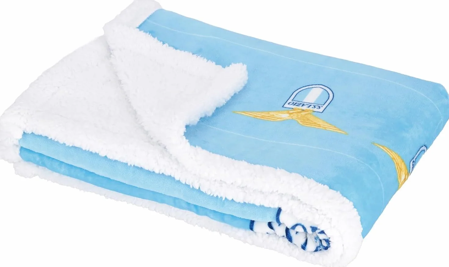 SS Lazio Plaid sherpa agnellato 100x150 cm Prodotto Ufficiale