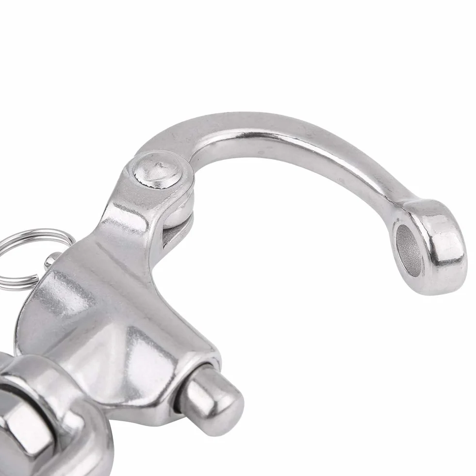 Grillo Moschettone Girevole 12mm Acciaio Inossidabile 316 Spinnaker Barche Vela (128mm)